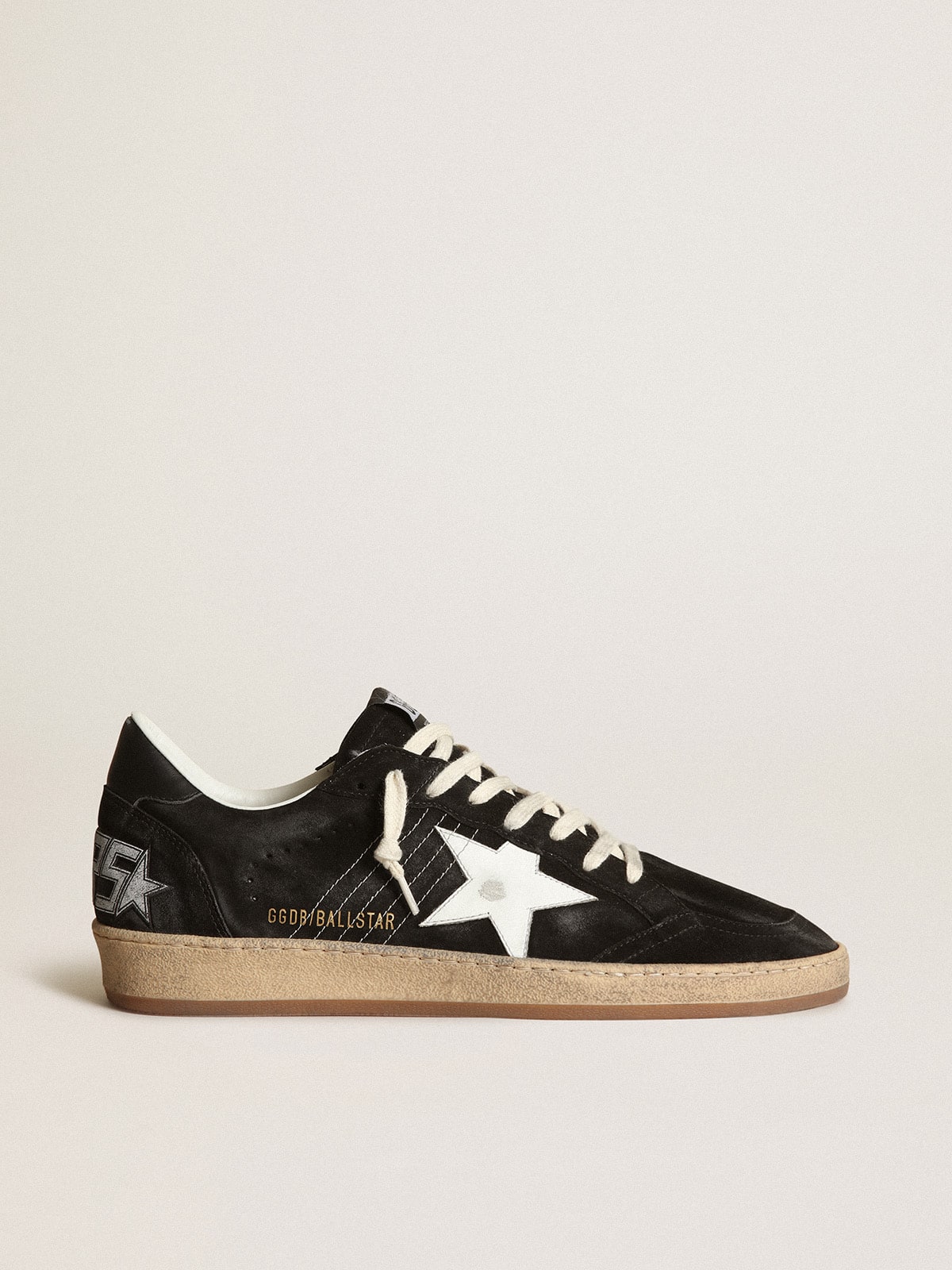 Golden Goose Men’s Ball Star In Black Suede With White Leather Star - Sneaker Türkiye