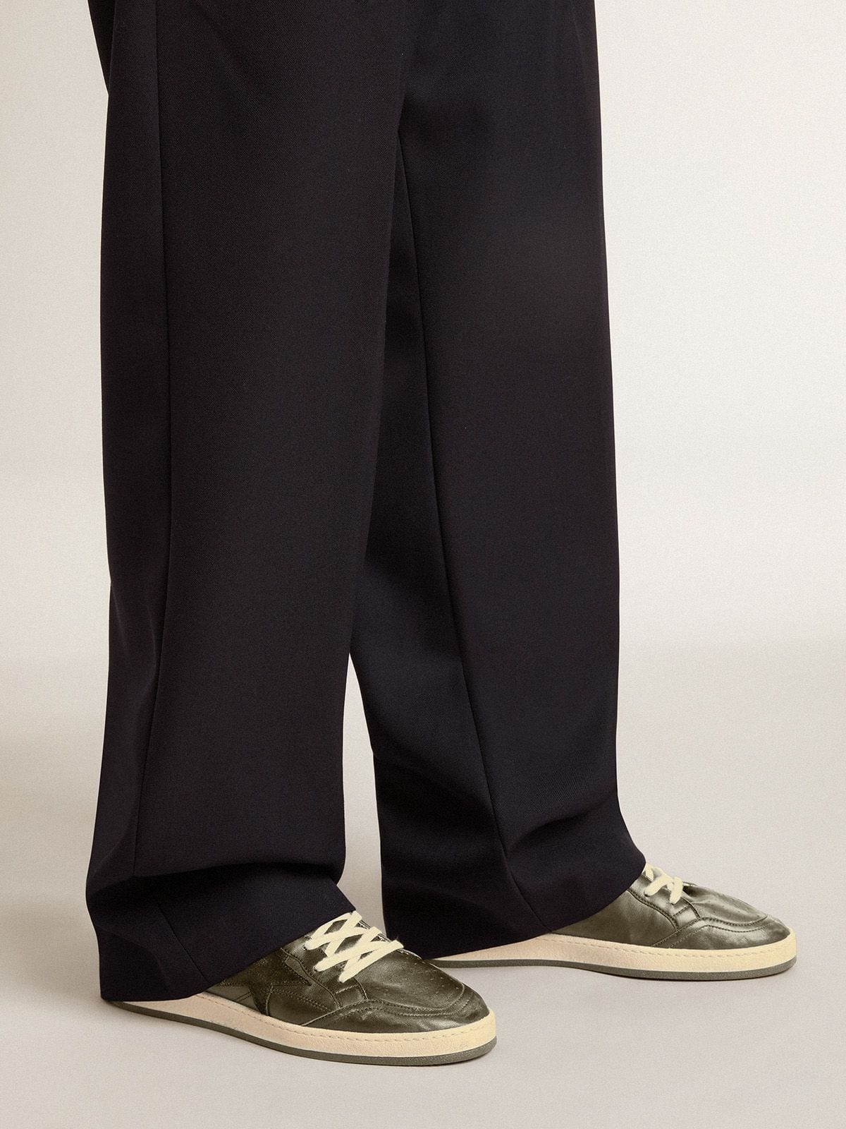 Golden Goose Men’s Ball Star In Black Nappa With Suede Star And Nappa Heel Tab - Sneaker Türkiye