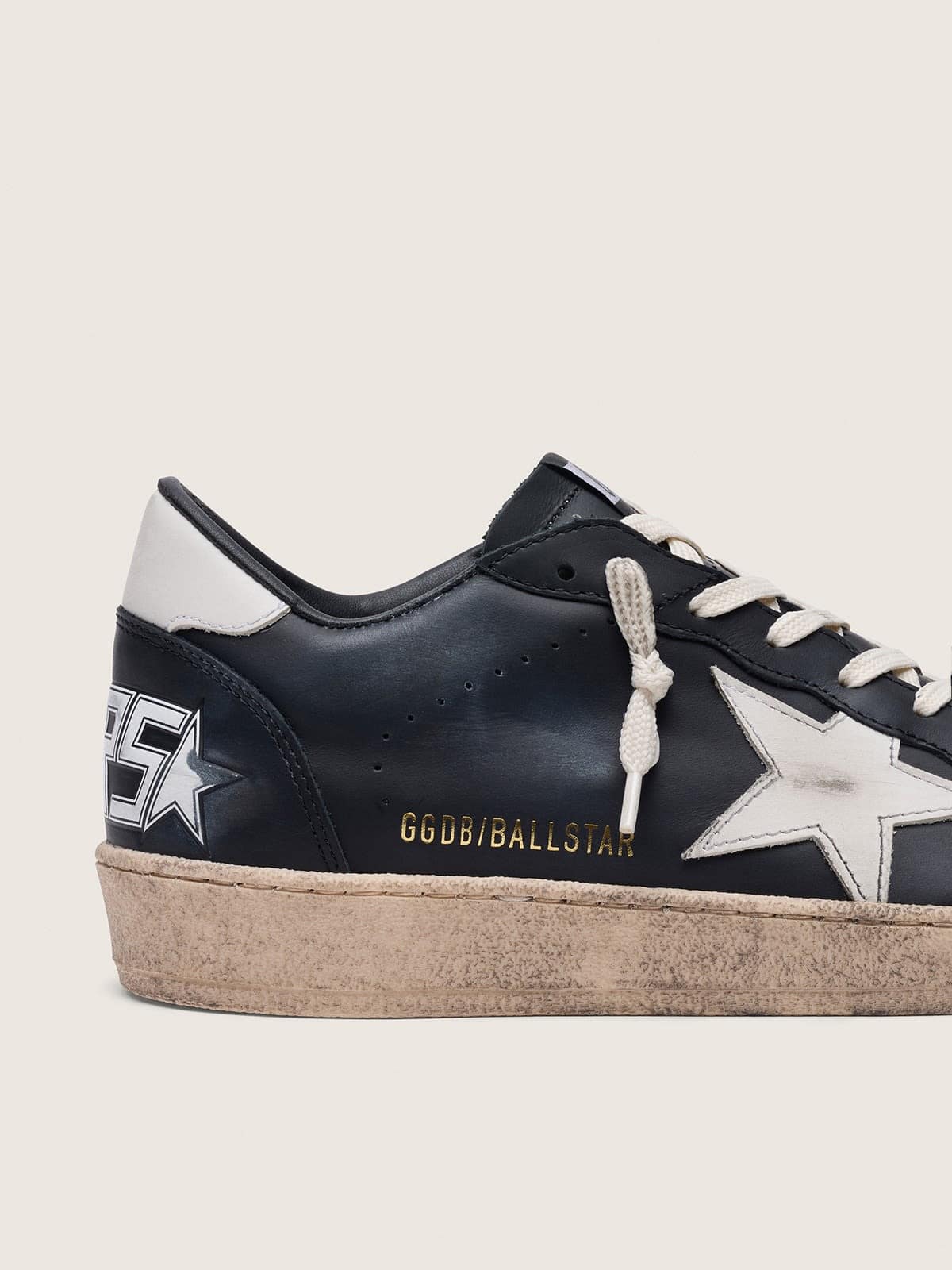 Golden Goose Men’s Ball Star In Black Nappa With White Leather Star And Heel Tab - Sneaker Türkiye