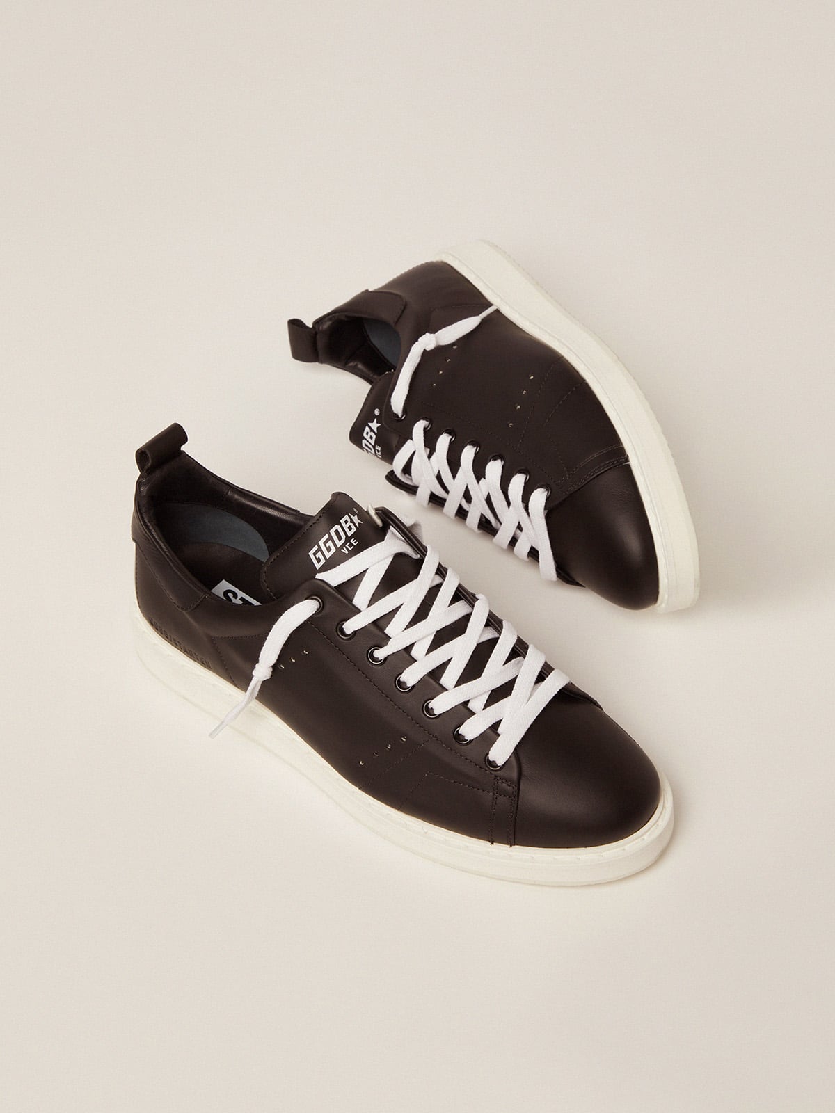 Golden Goose Men’s Starter In Leather With Star Printed On The Heel Tab - Sneaker Türkiye