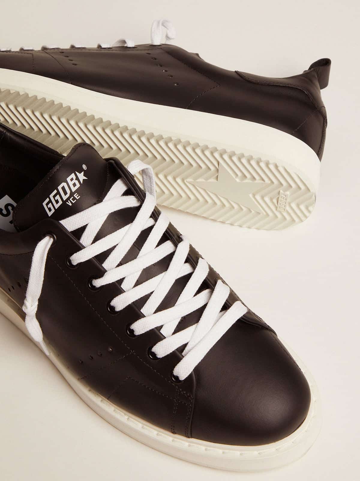 Golden Goose Men’s Starter In Leather With Star Printed On The Heel Tab - Sneaker Türkiye