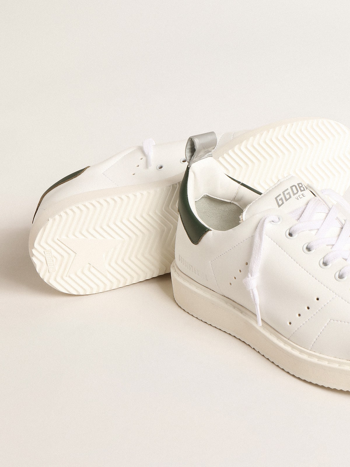 Golden Goose Bio-Based Starter With Green Leather Heel Tab - Sneaker Türkiye
