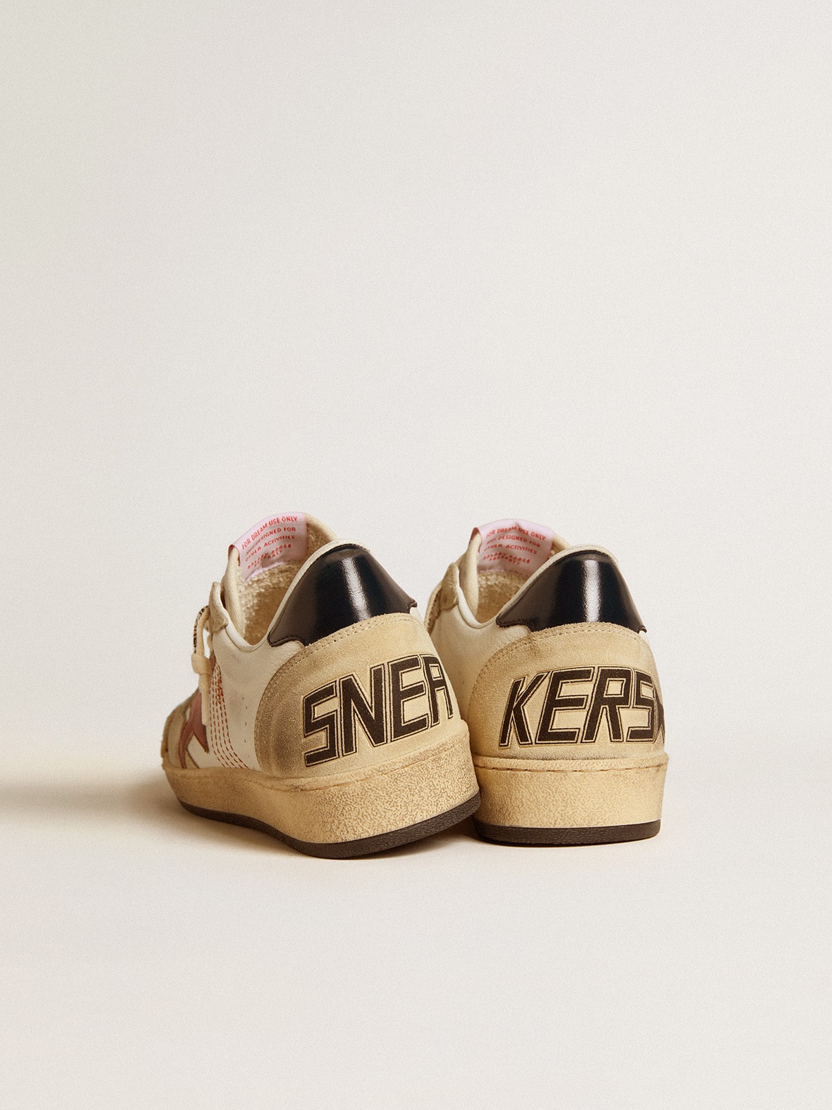 Golden Goose Men’s Ball Star LTD In Nappa Leather With Red Leather Star And Leather Heel Tab - Sneaker Türkiye