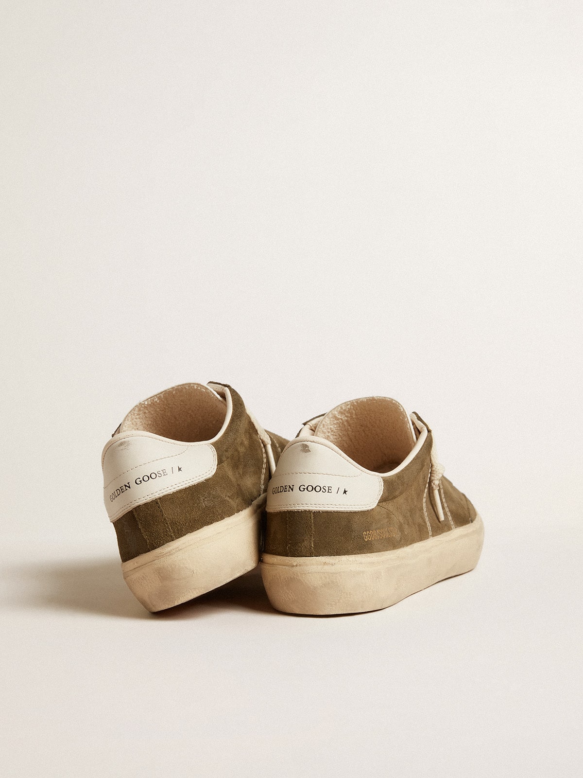 Golden Goose Men’s Soul Star In Green Suede With White Leather Heel Tab And Tongue - Sneaker Türkiye