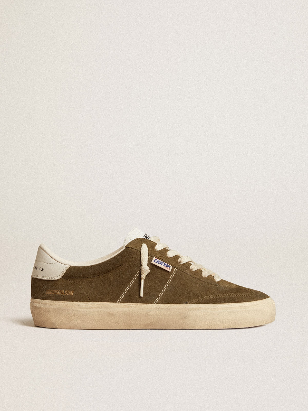 Golden Goose Men’s Soul Star In Green Suede With White Leather Heel Tab And Tongue - Sneaker Türkiye