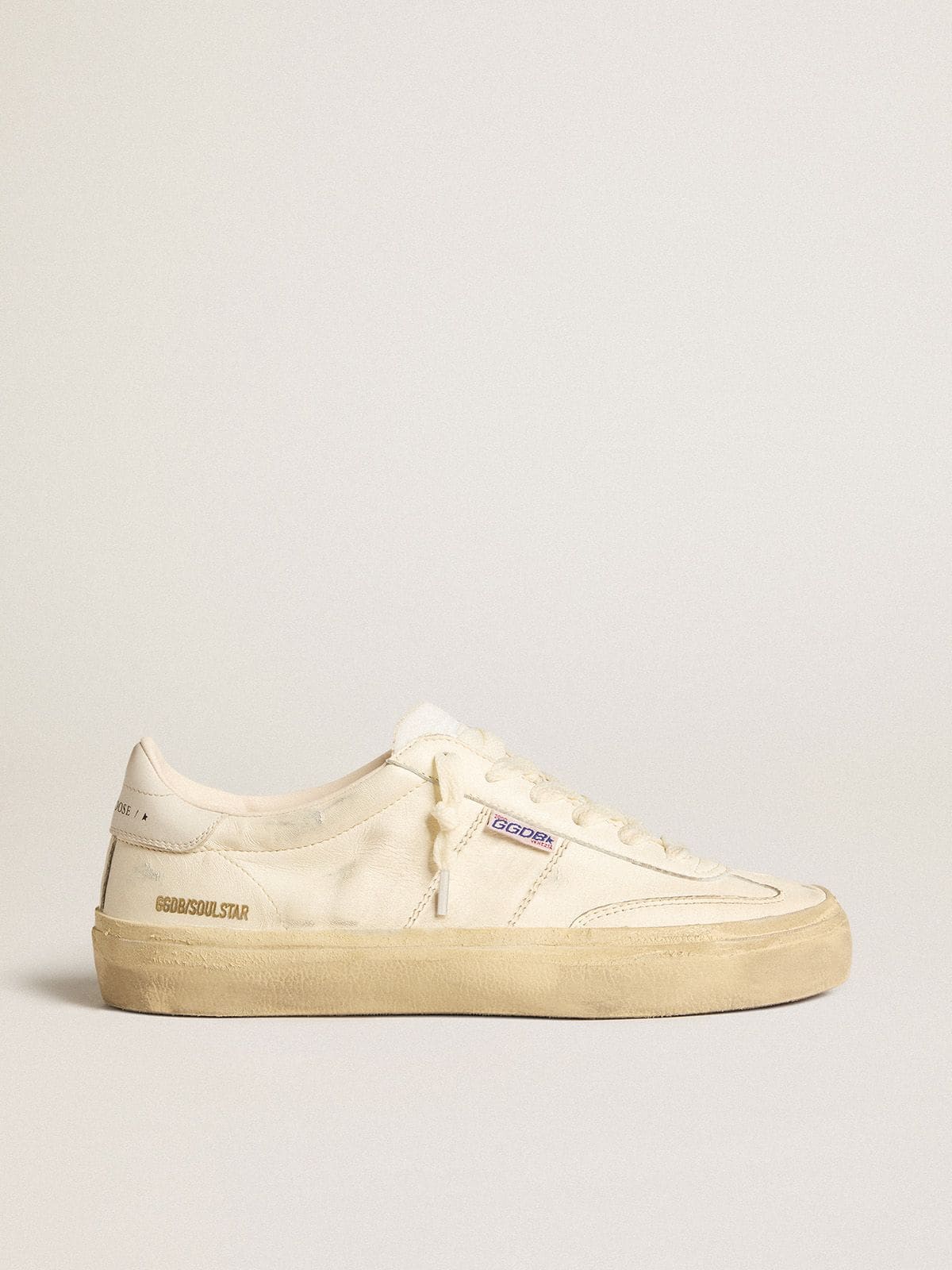 Golden Goose Soul Star In White Nappa Leather With White Leather Star - Sneaker Türkiye