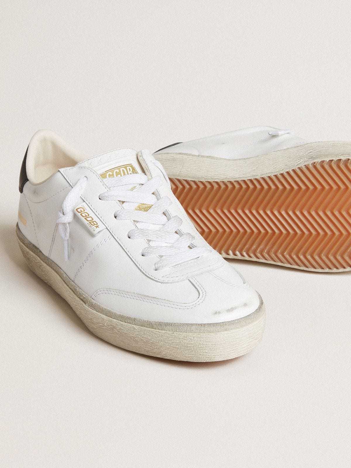 Golden Goose Men’s Soul Star In White Leather With Black Leather Heel Tab - Sneaker Türkiye