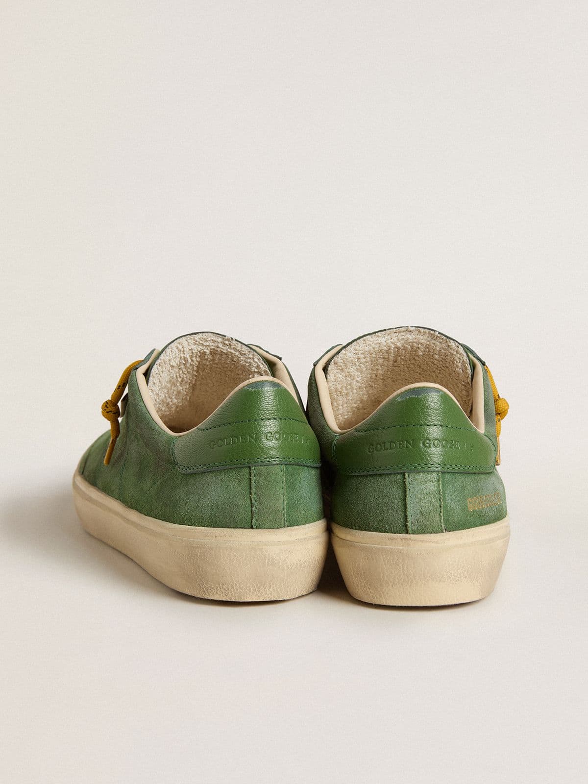 Golden Goose Men’s Soul Star In Green Suede With Green Leather Heel Tab - Sneaker Türkiye