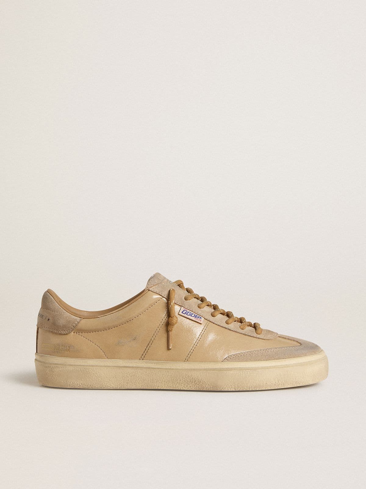 Golden Goose Men’s Soul Star In Beige Naplak With Beige Suede Heel Tab - Sneaker Türkiye