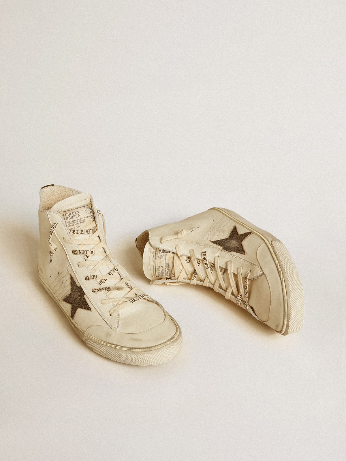 Golden Goose Francy Penstar In Nappa With Black Suede Star And Cotton Heel Tab - Sneaker Türkiye