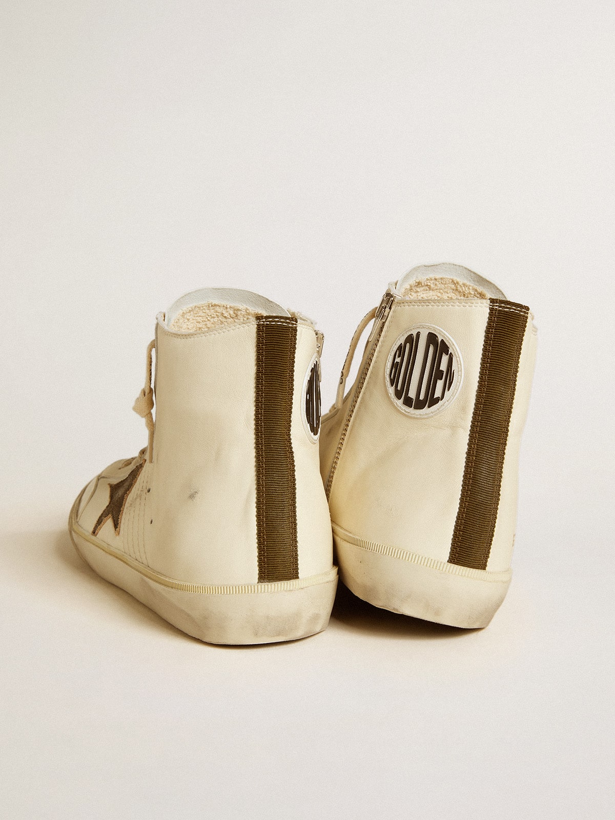 Golden Goose Francy Penstar In Nappa With Black Suede Star And Cotton Heel Tab - Sneaker Türkiye
