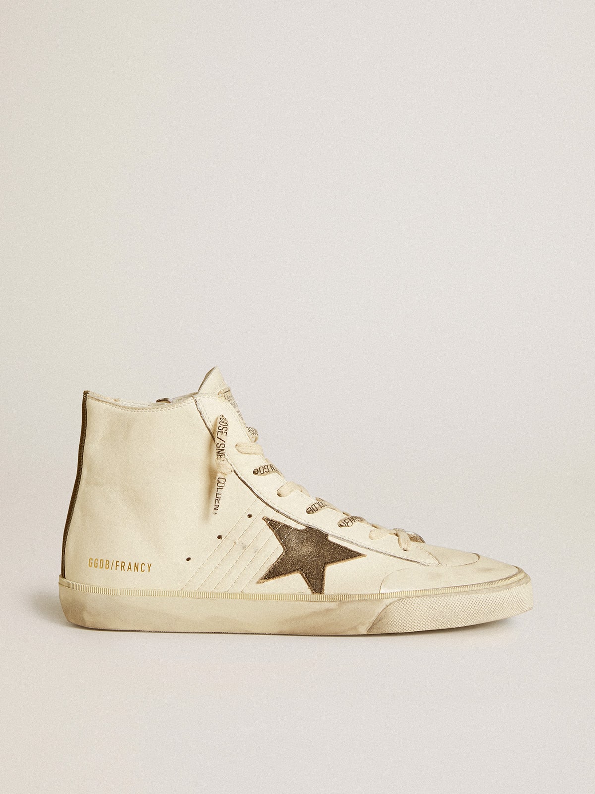 Golden Goose Francy Penstar In Nappa With Black Suede Star And Cotton Heel Tab - Sneaker Türkiye