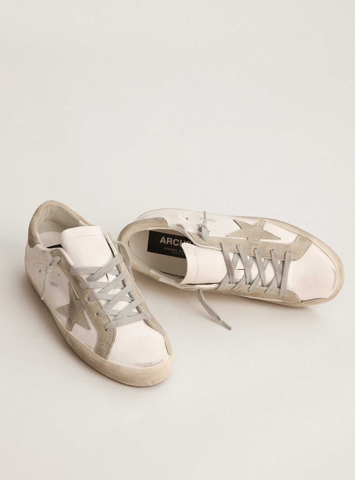 Golden Goose Women’s Super-Star With Gray Suede Star And Heel Tab - Sneaker Türkiye