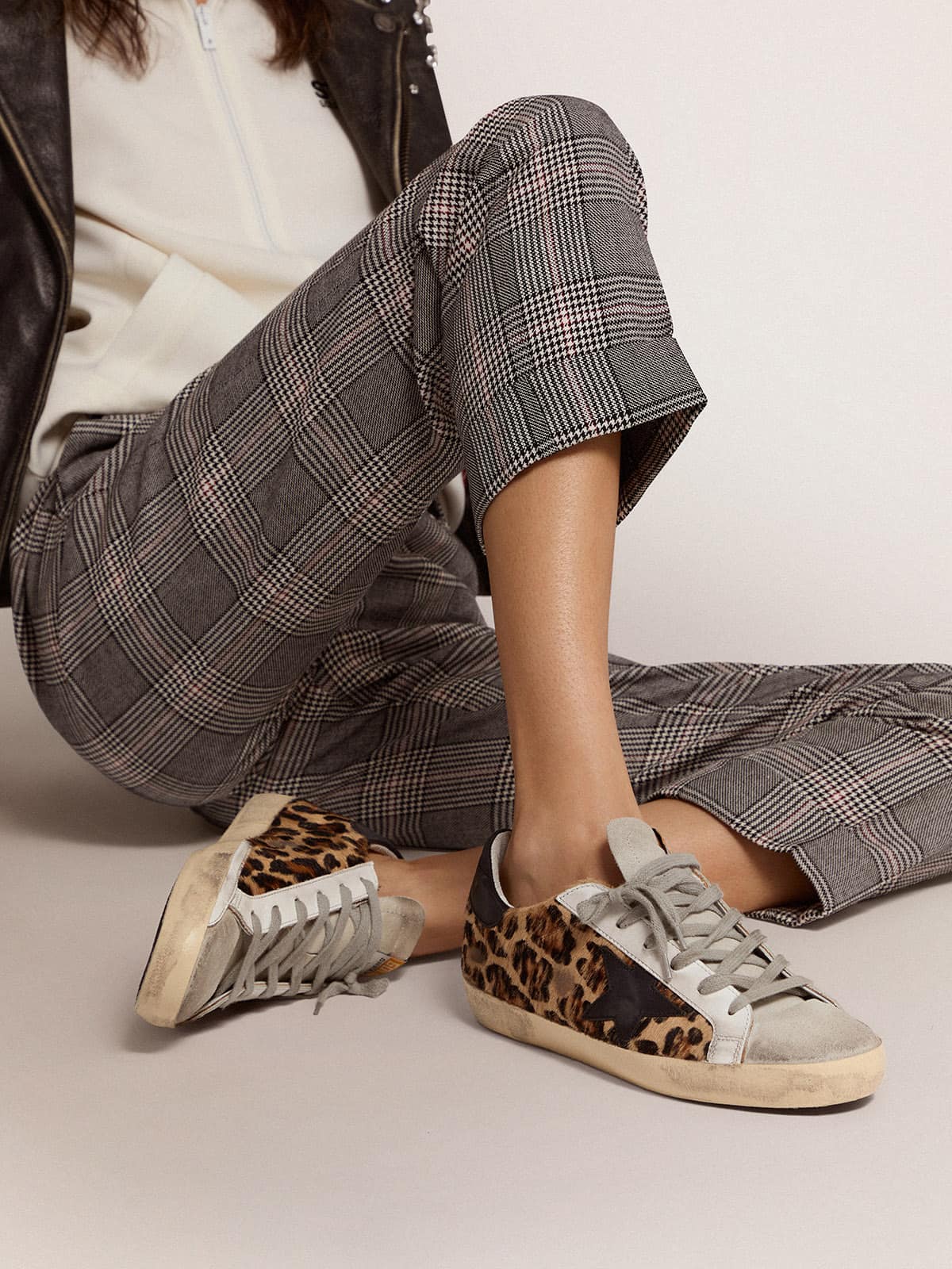 Golden Goose Women’s Super-Star In Leopard Print Leather - Sneaker Türkiye