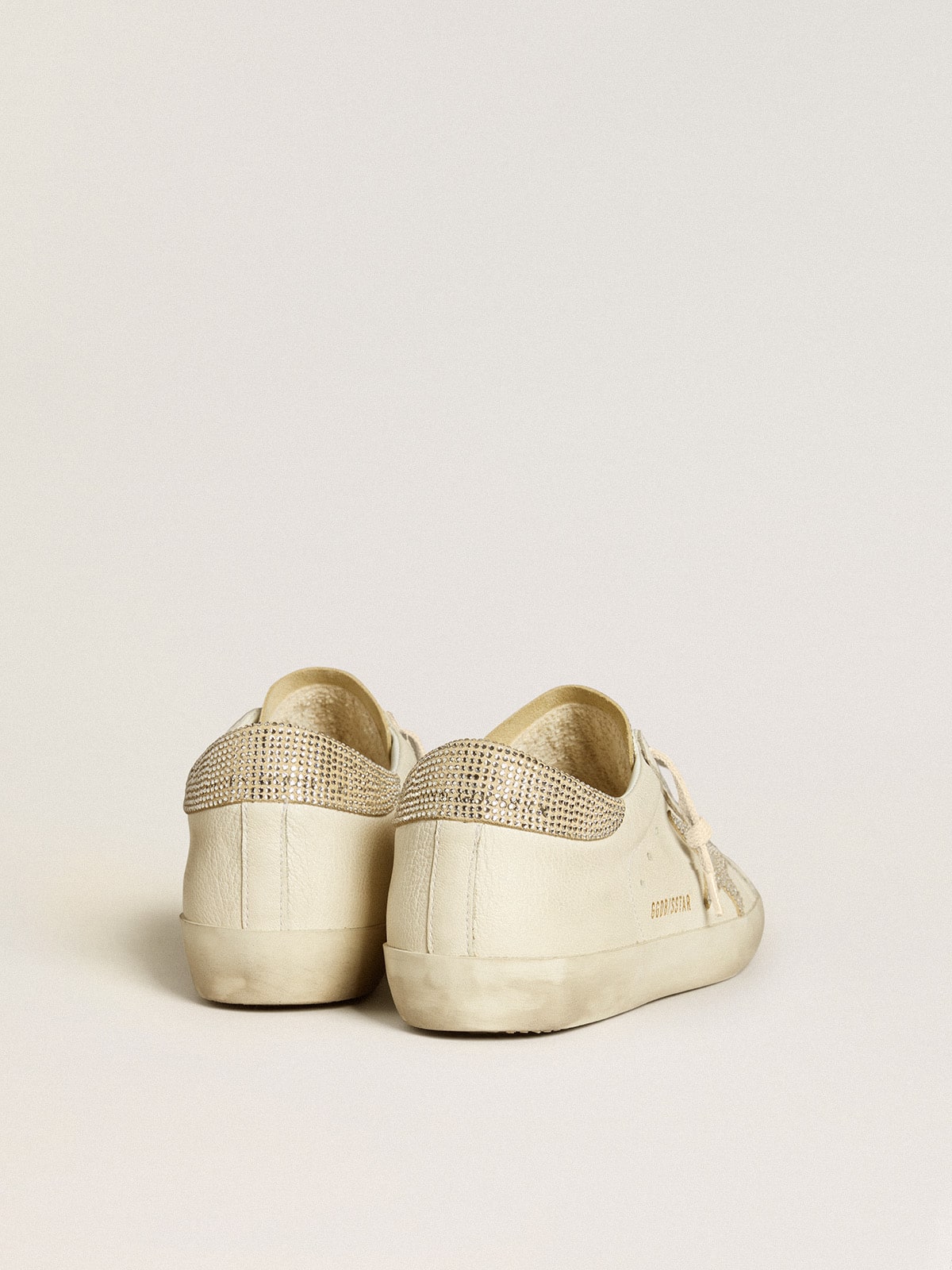 Golden Goose Women’s Super-Star In Nappa Leather With Swarovski Crystal Star And Heel Tab - Sneaker Türkiye