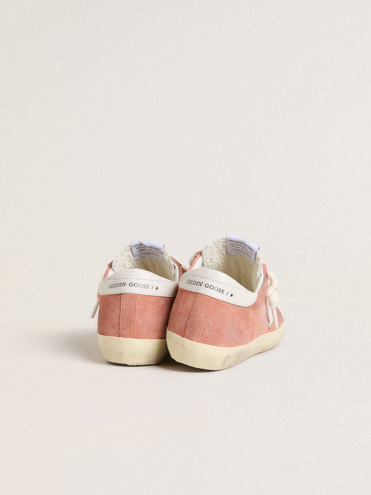 Golden Goose Women’s Super-Star In Coral Suede With White Leather Star And Heel Tab - Sneaker Türkiye