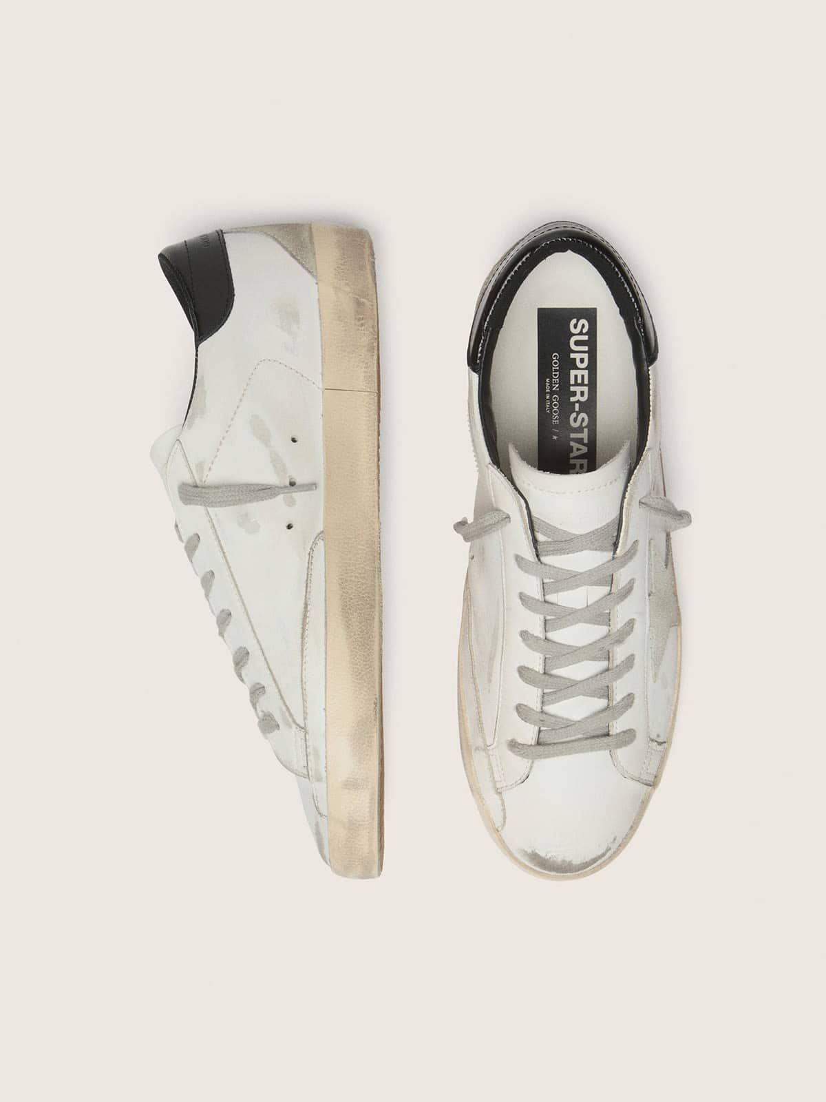 Golden Goose Women’s Super-Star With Black Heel Tab And Metal Stud Lettering - Sneaker Türkiye