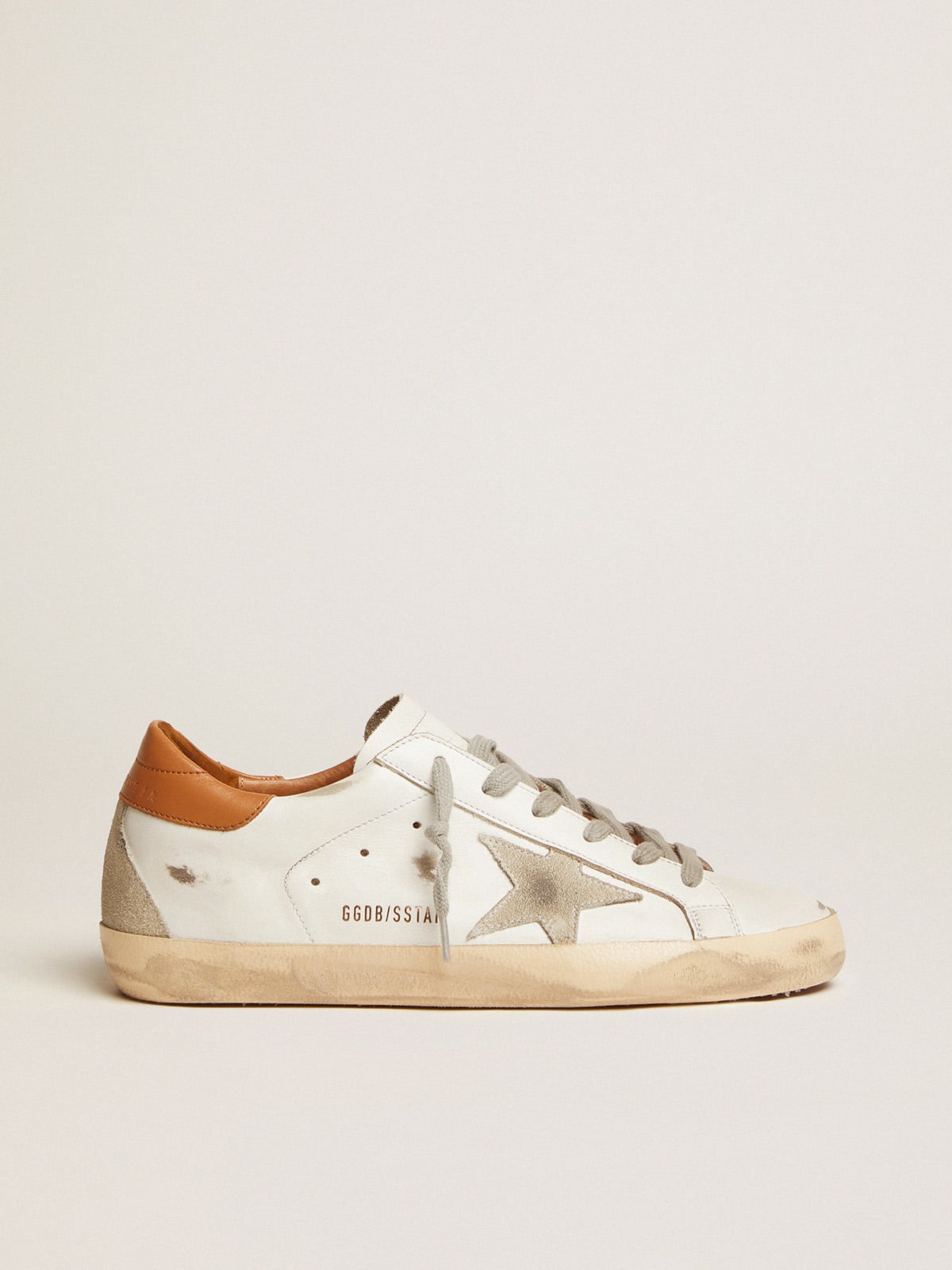 Golden Goose Women’s Super-Star Sneakers With Suede Star And Brown Heel Tab - Sneaker Türkiye