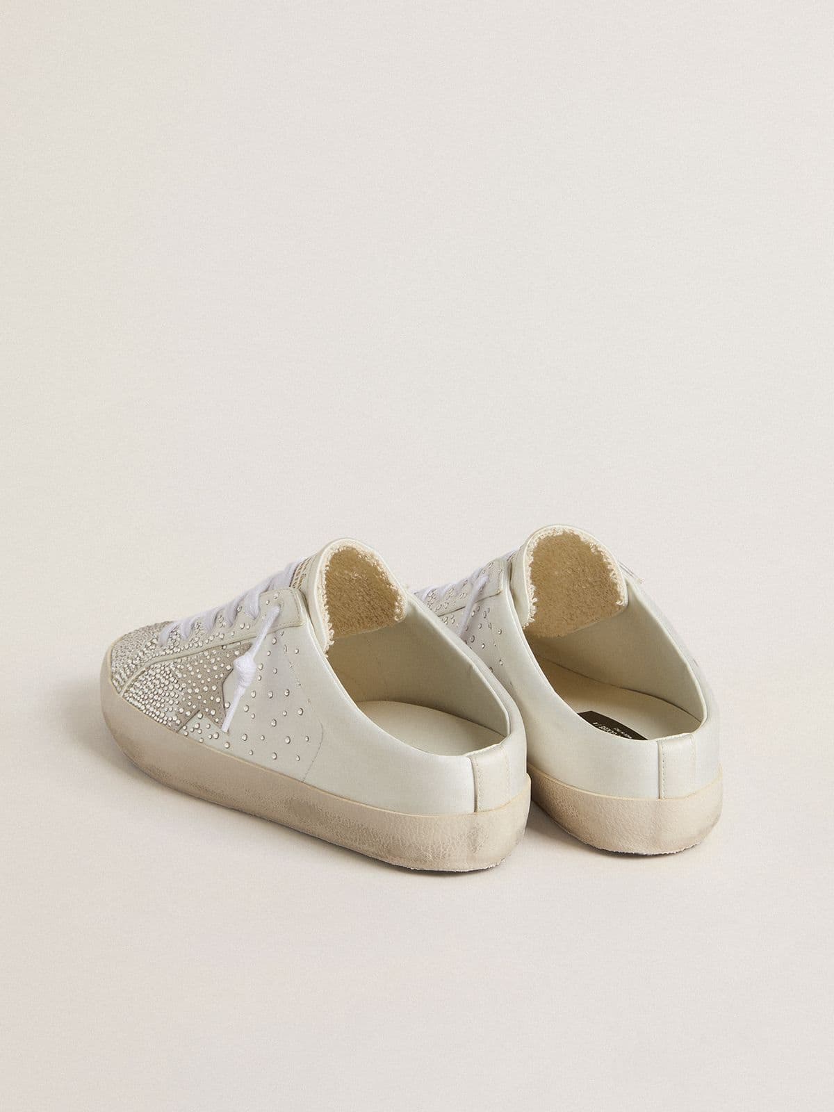 Golden Goose Women’s Super-Star Sabot Ltd With Gray Suede Star And Swarovski Crystals - Sneaker Türkiye
