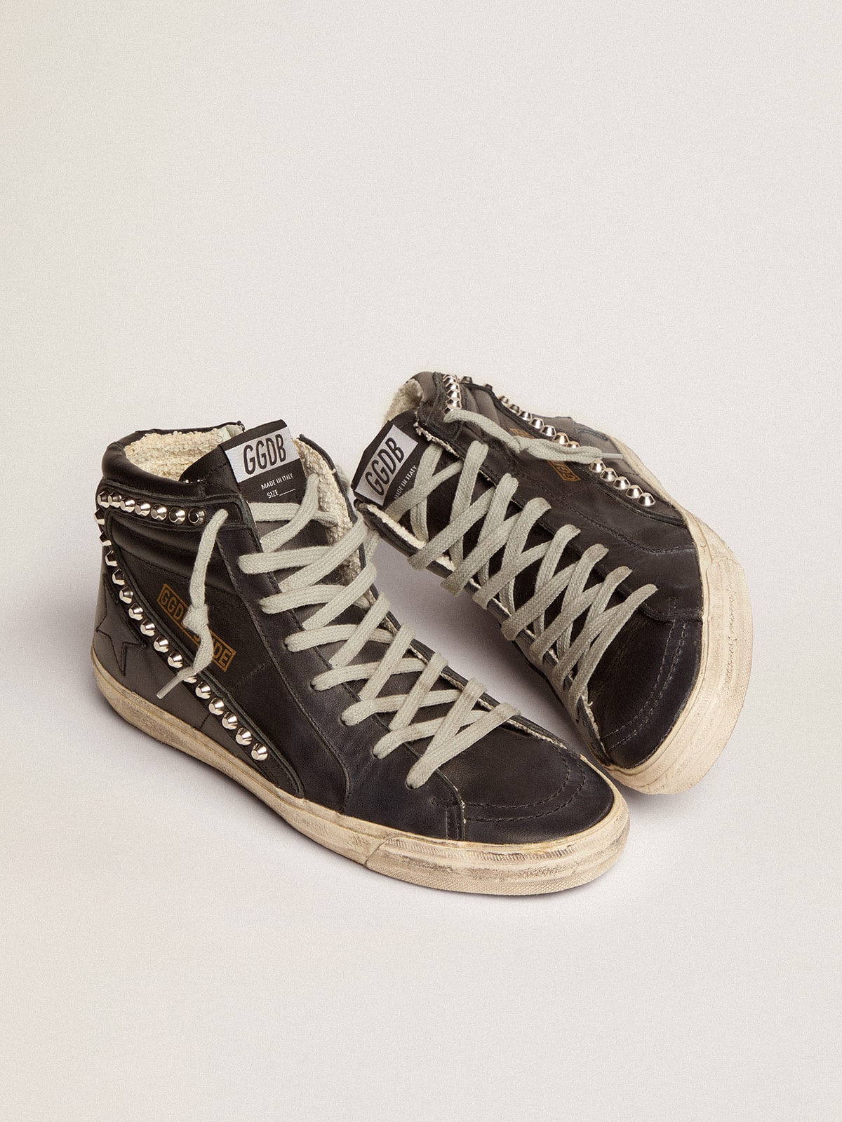Golden Goose Women’s Slide Black With Studs - Sneaker Türkiye