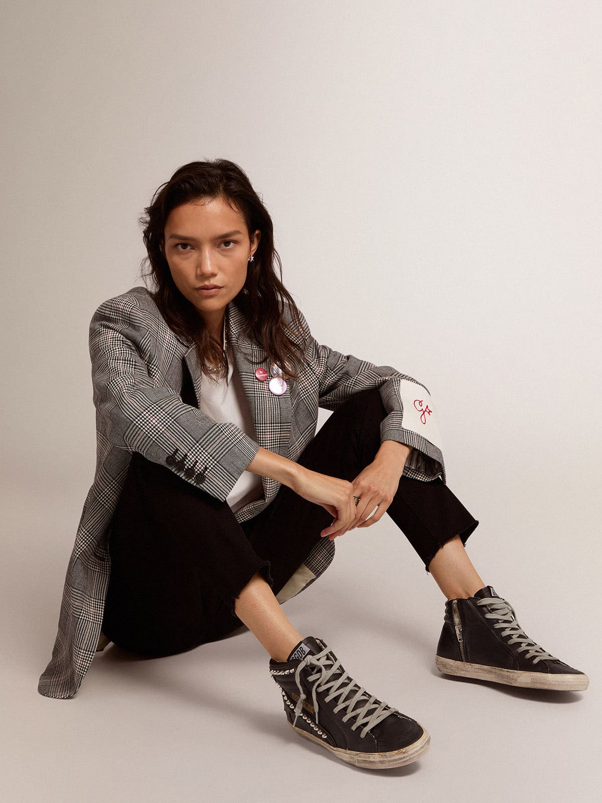 Golden Goose Women’s Slide Black With Studs - Sneaker Türkiye