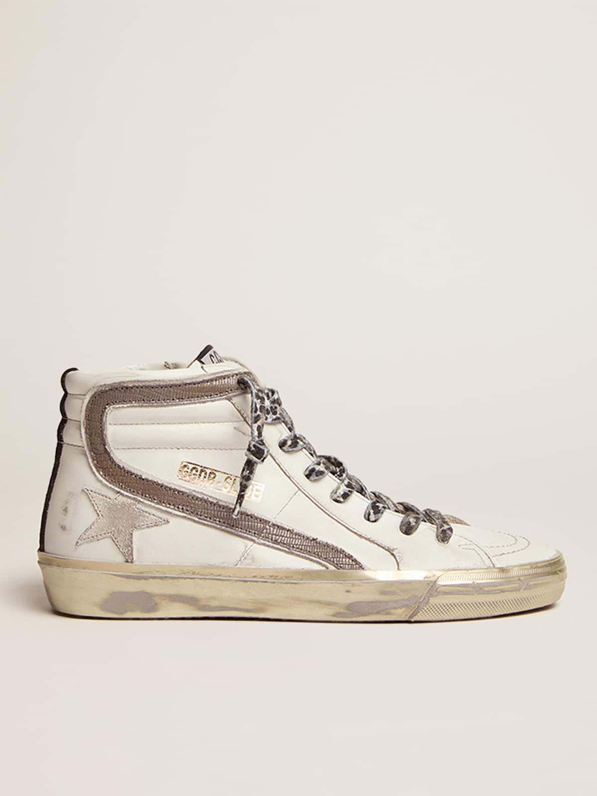 Golden Goose Women’s Slide With Star In White Suede And Leather Flash - Sneaker Türkiye