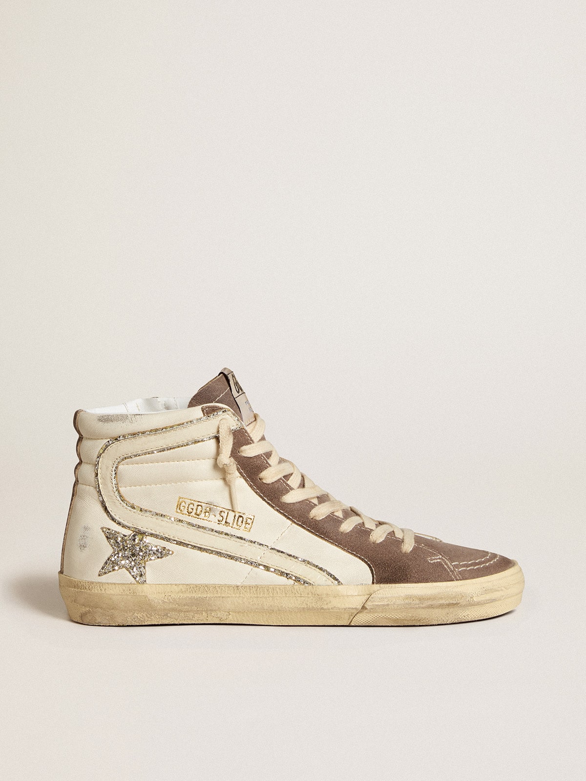 Golden Goose Slide In Nappa With Glitter Star And Patent Leather Flash - Sneaker Türkiye