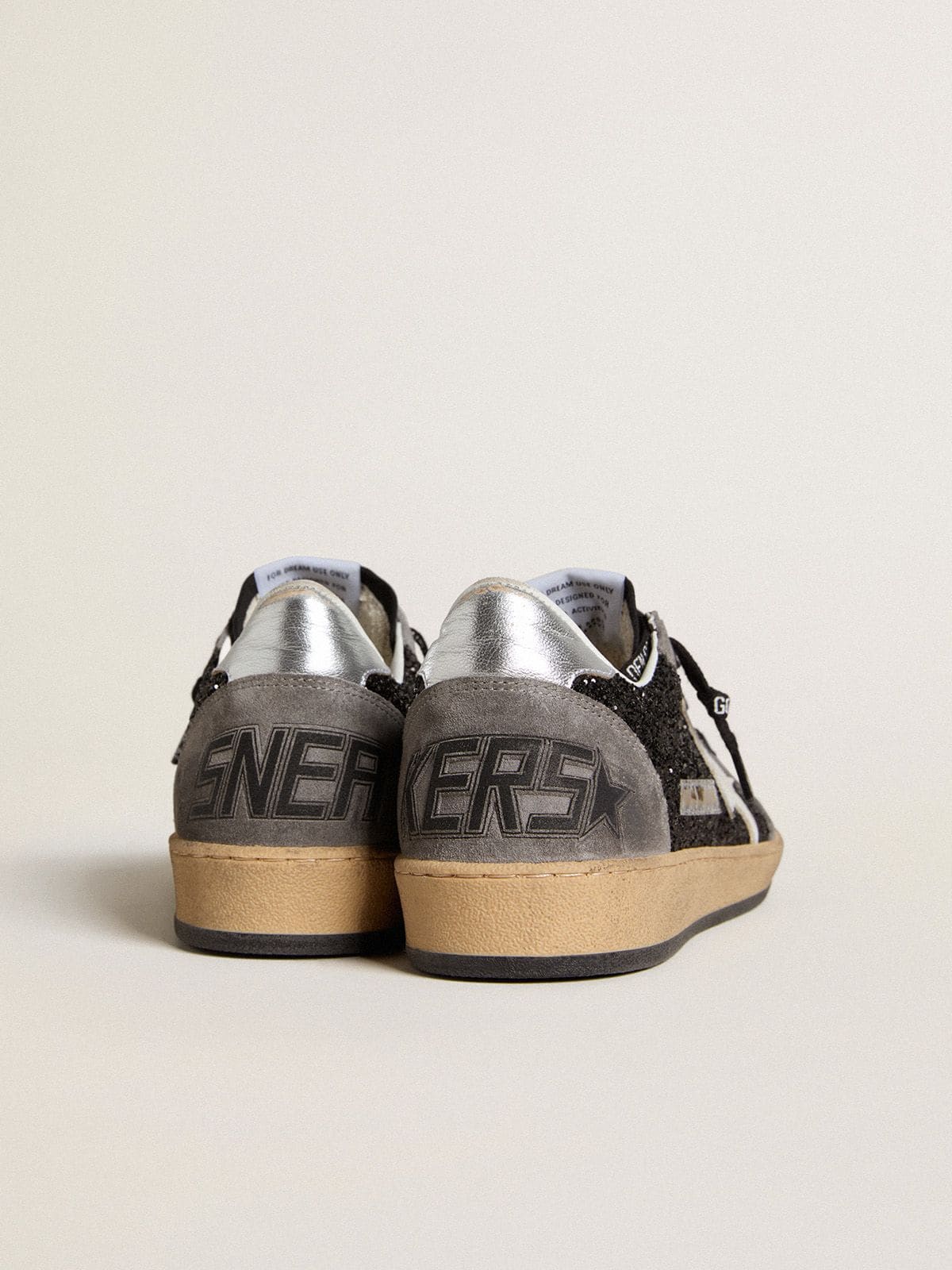 Golden Goose Women’s Ball Star In Glitter With Leather Star And Metallic Leather Heel Tab - Sneaker Türkiye