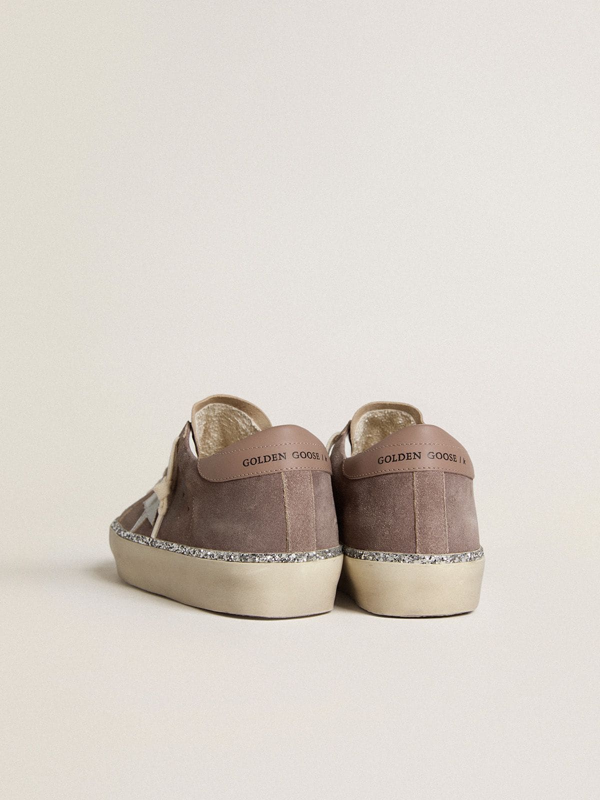 Golden Goose Women’s Hi Star In Suede With Silver Leather Star And Leather Heel Tab - Sneaker Türkiye