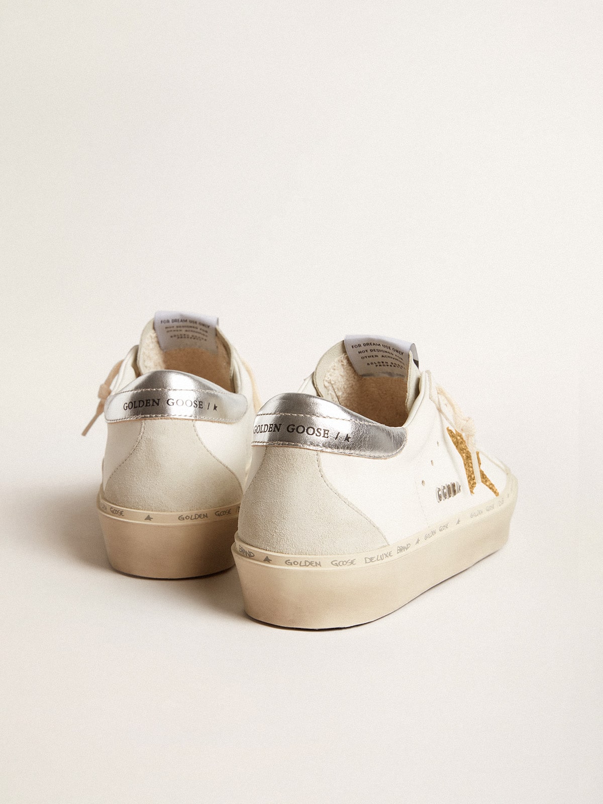 Golden Goose Hi Star With Swarovski Crystal Star And Silver Leather Heel Tab - Sneaker Türkiye