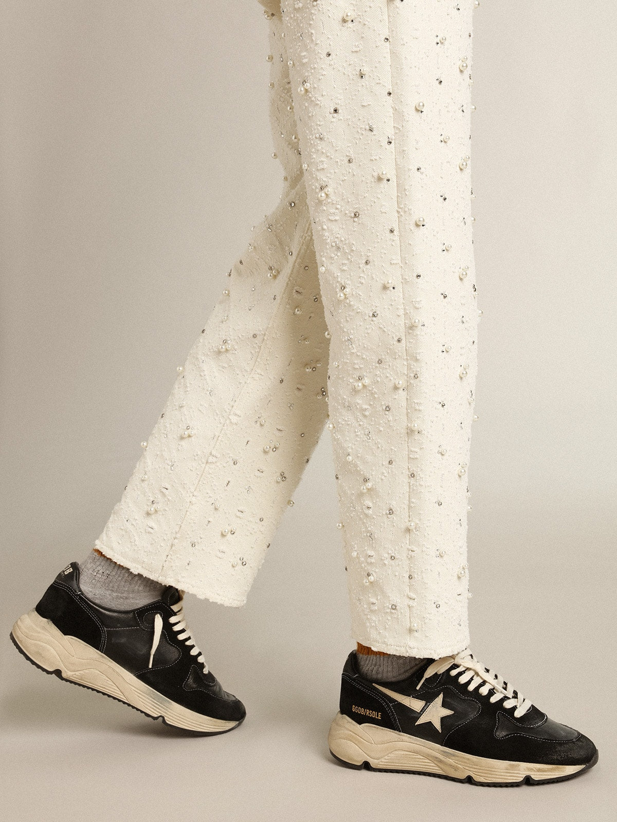 Golden Goose Women’s Running Sole In Black Nappa And Suede - Sneaker Türkiye
