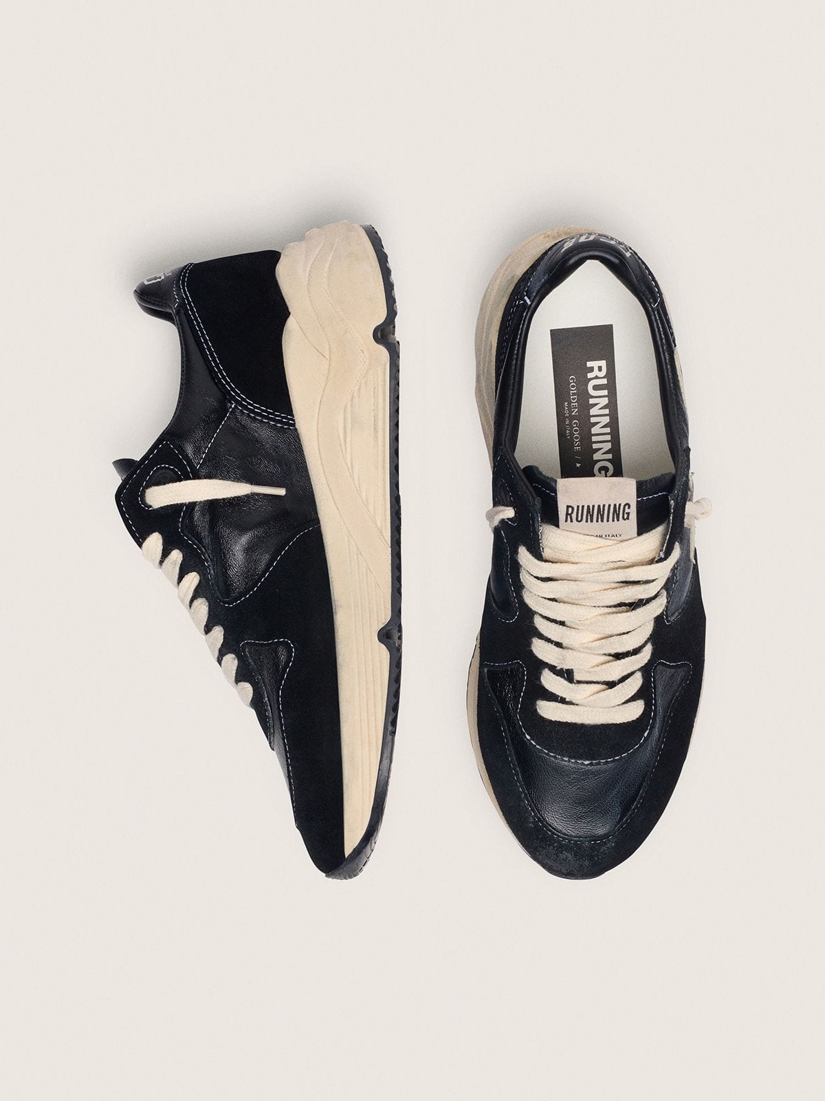 Golden Goose Women’s Running Sole In Black Nappa And Suede - Sneaker Türkiye
