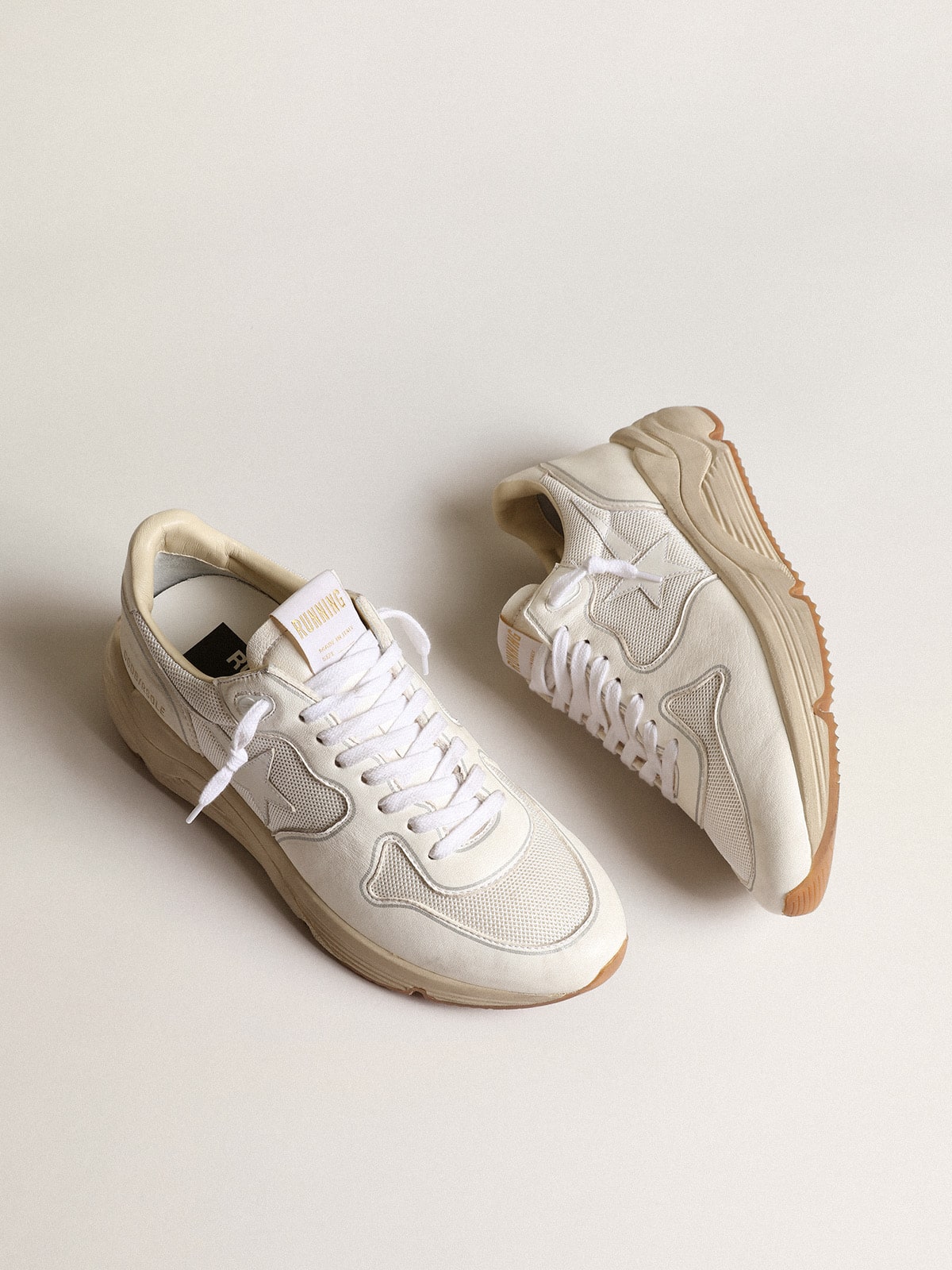 Golden Goose Women’s Running Sole In Mesh And White Nappa - Sneaker Türkiye