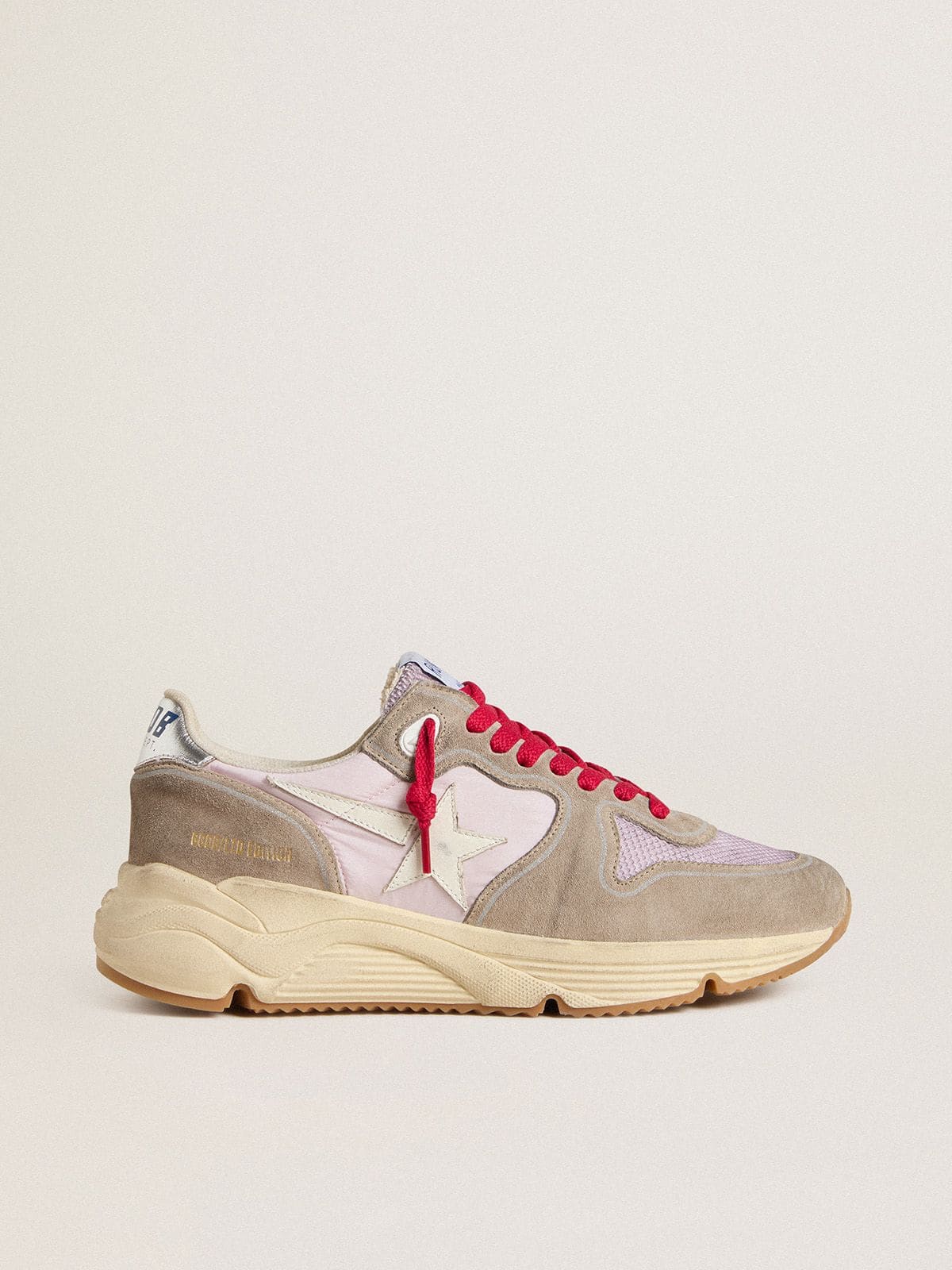 Golden Goose Running Sole LTD In Pink Nylon With White Leather Star - Sneaker Türkiye