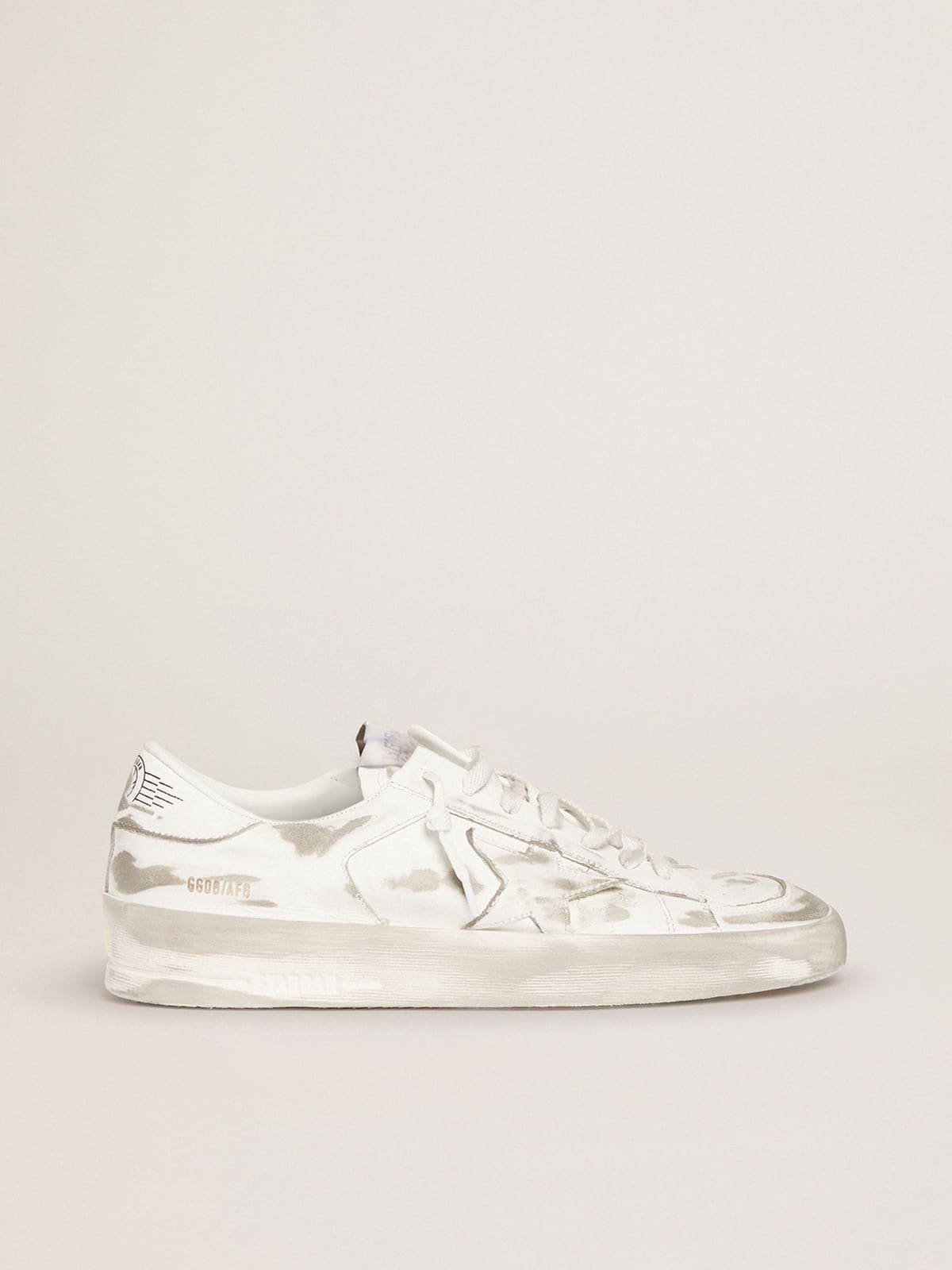 Golden Goose Stardan Sneakers In White Leather With Lived-In Treatment - Sneaker Türkiye