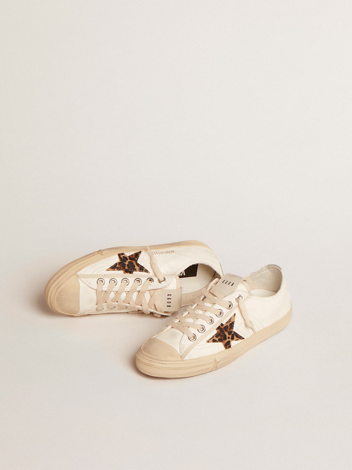Golden Goose V-Star In Nappa With Pony Skin Star And Silver Heel Tab - Sneaker Türkiye