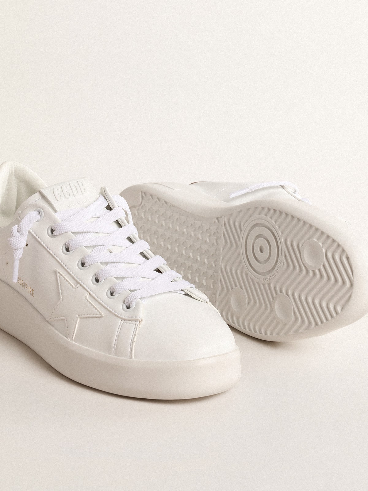 Golden Goose Women’s Bio-Based Purestar With Bronze Metallic Leather Heel Tab - Sneaker Türkiye