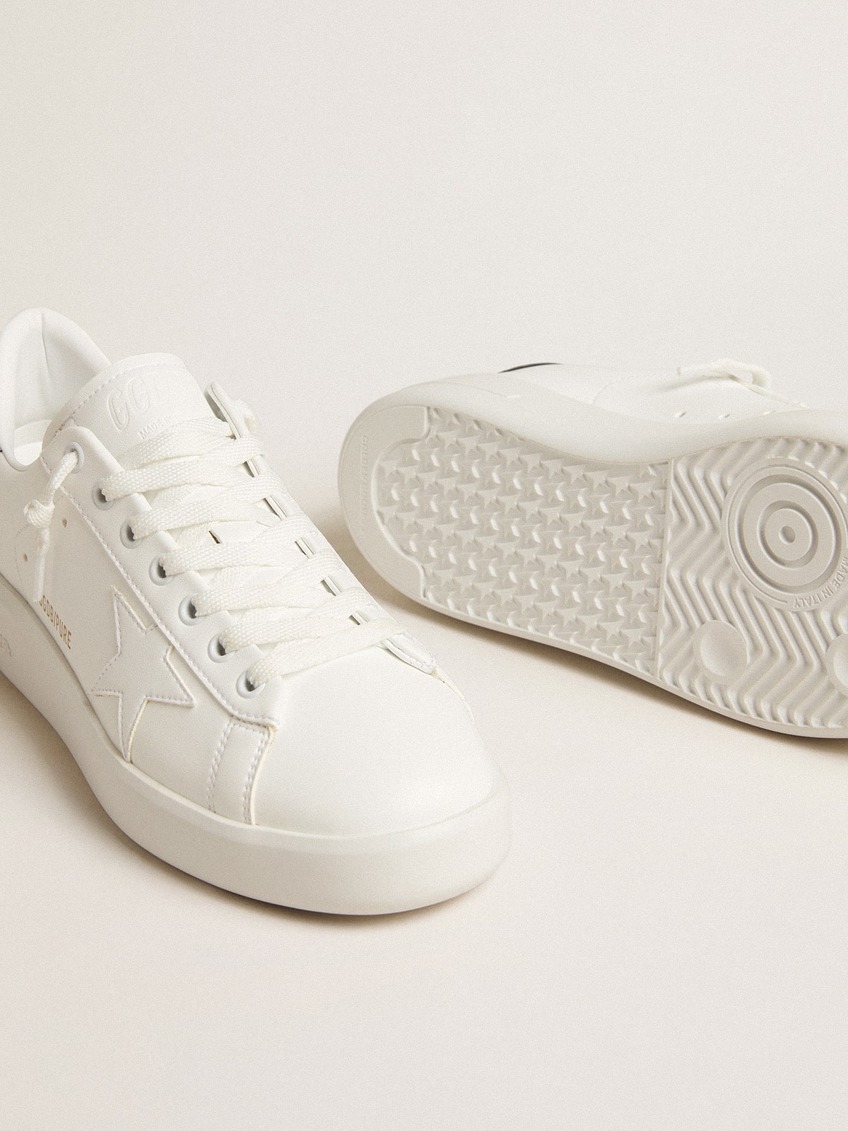 Golden Goose Women’s Bio-Based Purestar With White Star And Mirror-Effect Heel Tab - Sneaker Türkiye