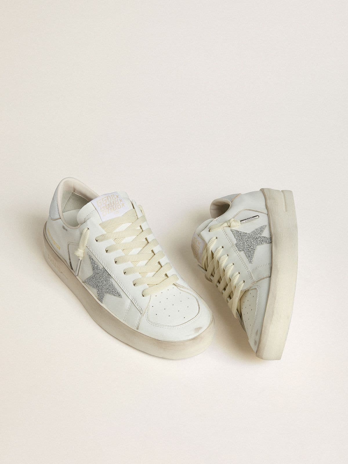 Golden Goose Women’s Stardan LTD With Swarovski Crystal Star And Metallic Leather Heel Tab - Sneaker Türkiye