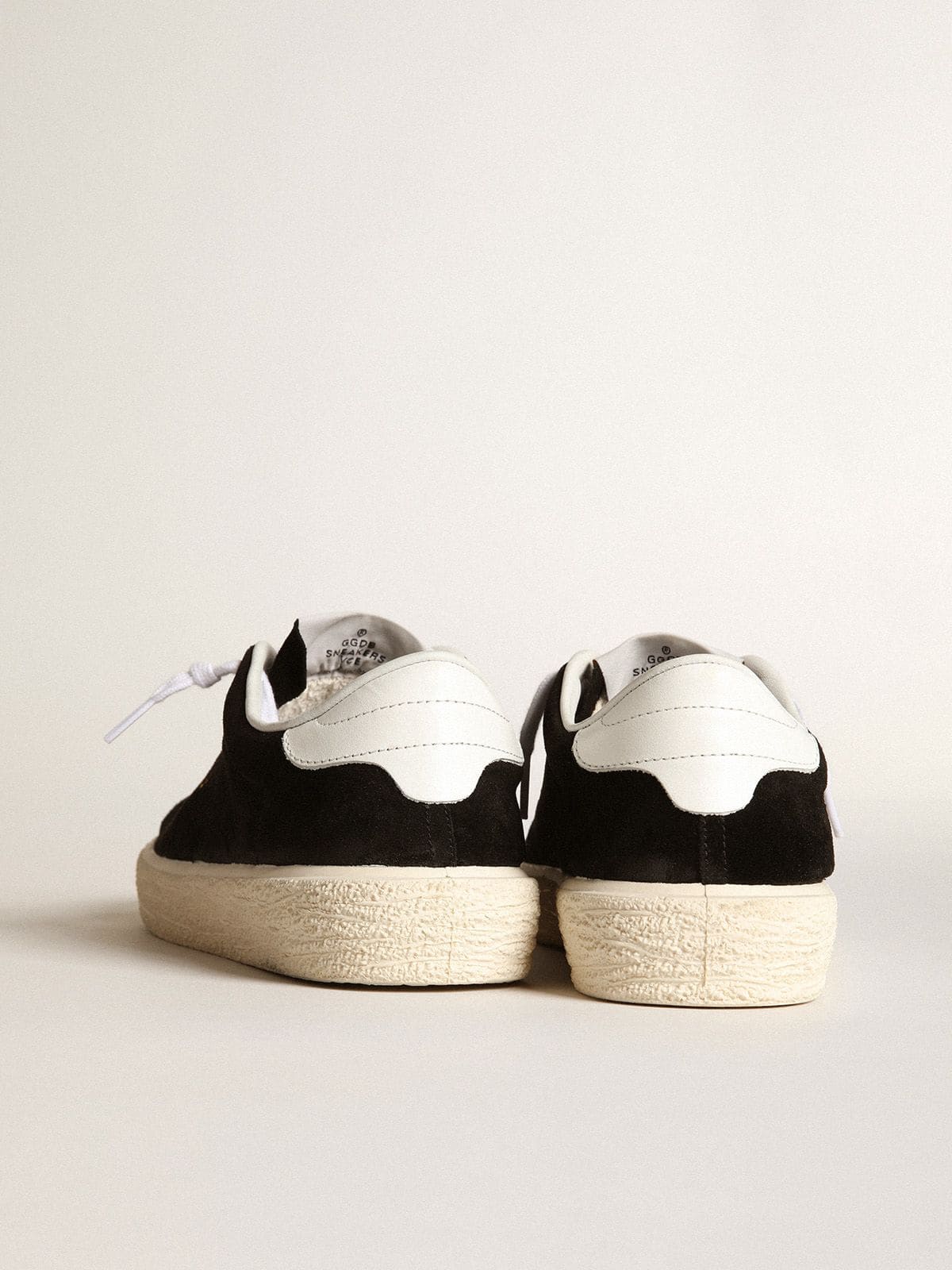 Golden Goose Women’s Tennis In Black Suede With White Leather Heel Tab - Sneaker Türkiye