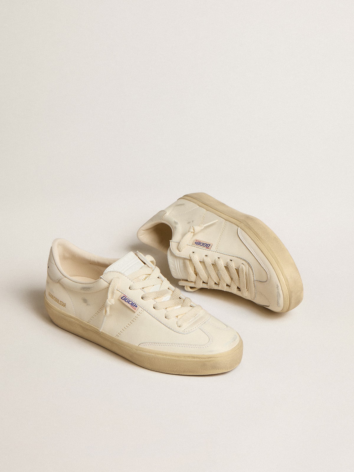 Golden Goose Women’s Soul Star In White Nappa With White Leather Heel Tab - Sneaker Türkiye
