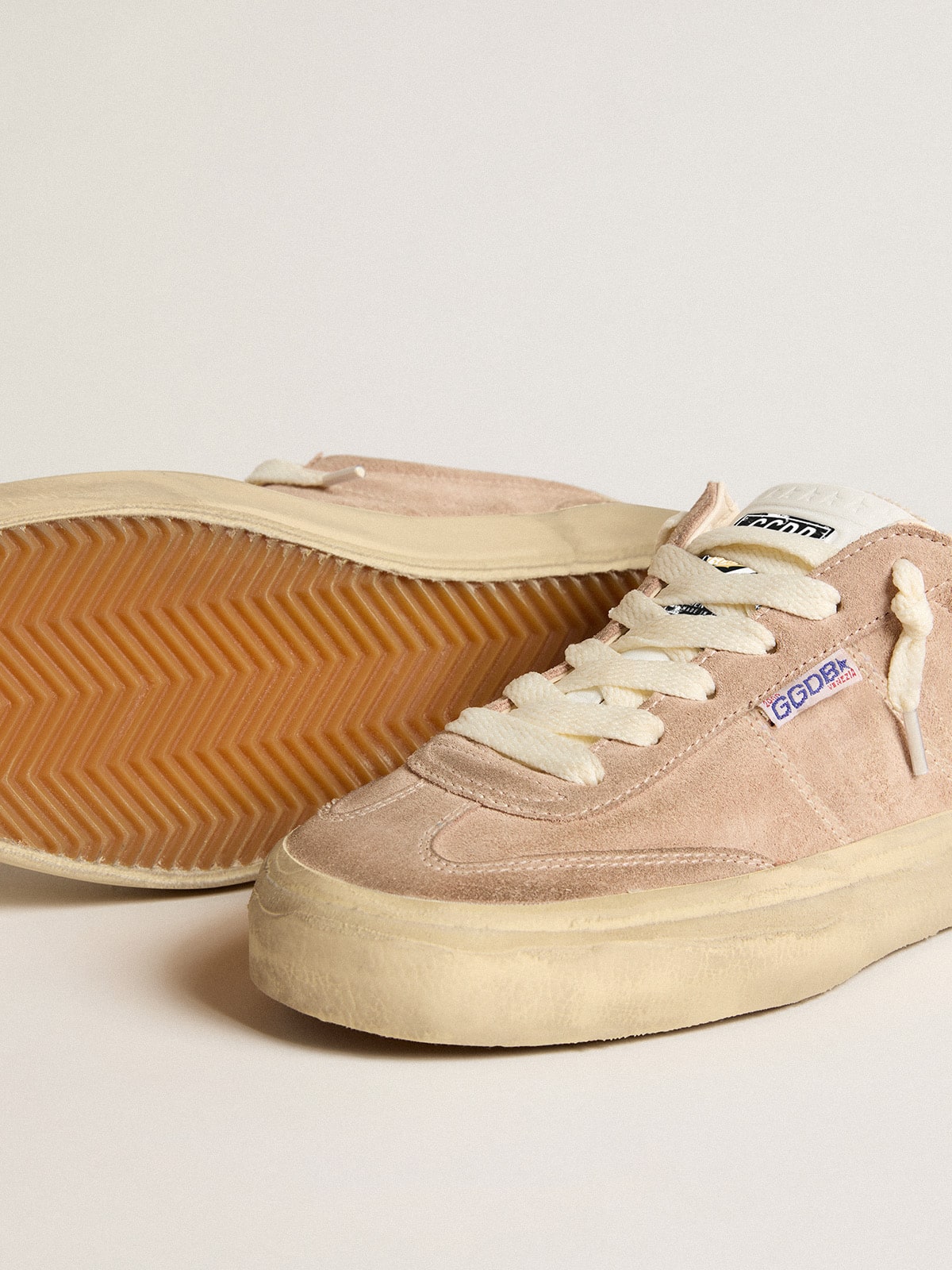 Golden Goose Women’s Soul Star In Pink Suede With Milk-White Leather Heel Tab - Sneaker Türkiye