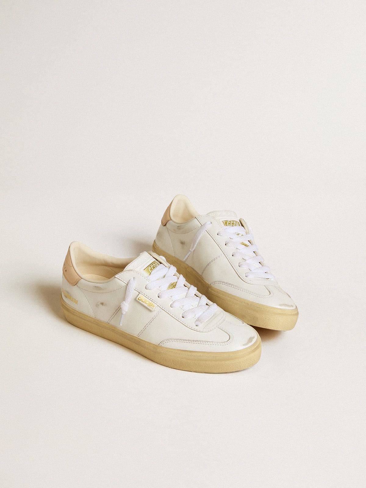 Golden Goose Women’s Soul Star In White Leather With Pink Leather Heel Tab - Sneaker Türkiye