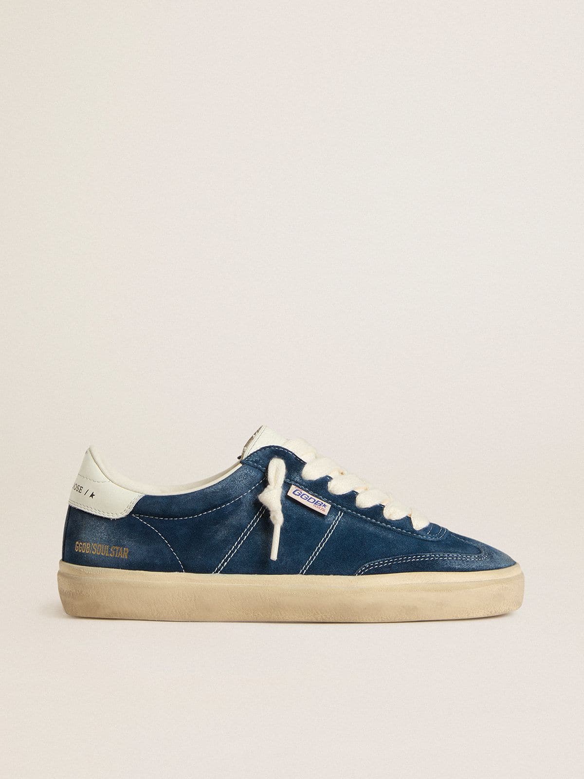 Golden Goose Women’s Soul Star In Blue Suede With White Leather Heel Tab - Sneaker Türkiye