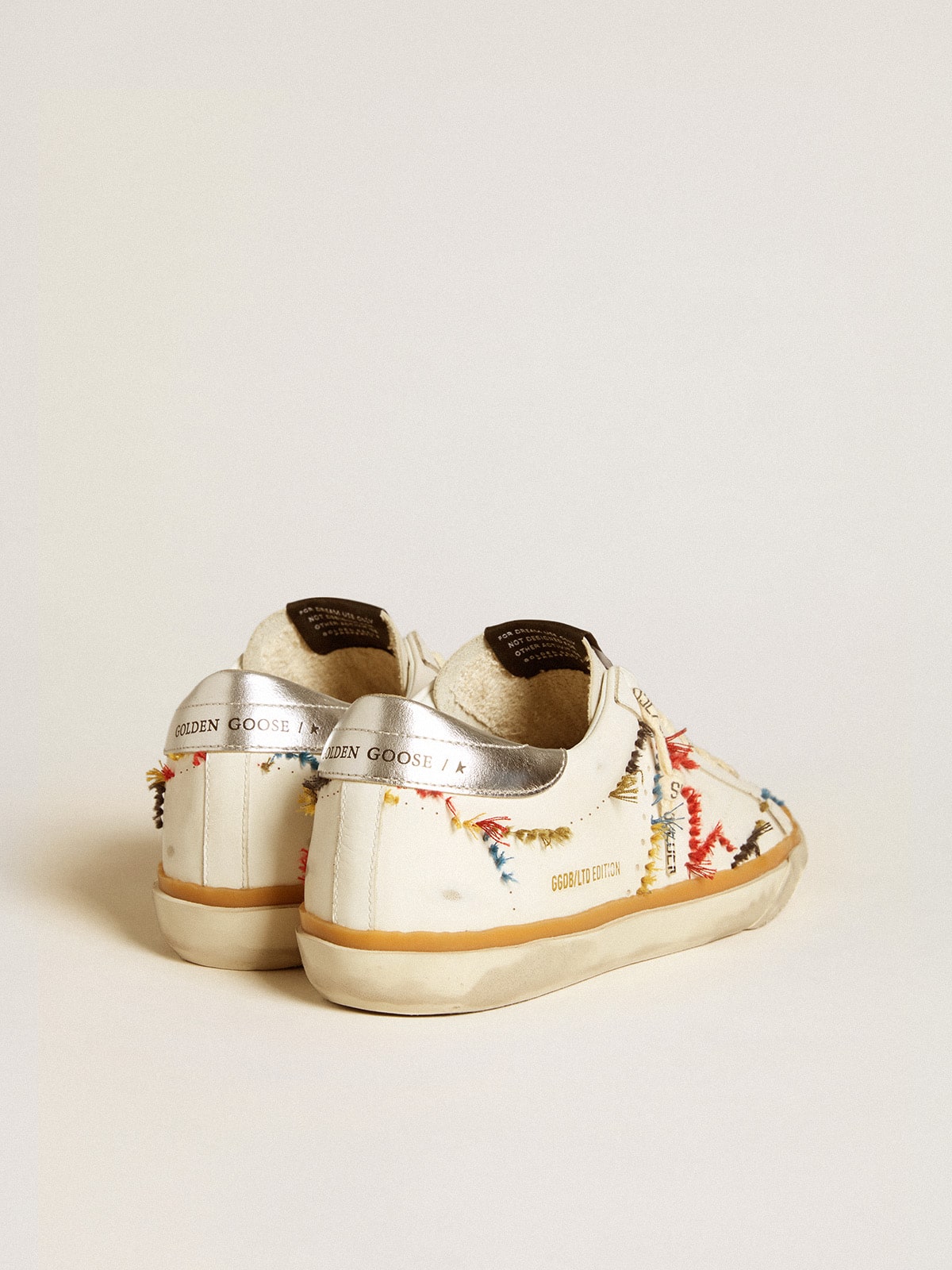 Golden Goose Women’s Super-Star LTD With Perforated Star And Metallic Leather Heel Tab - Sneaker Türkiye