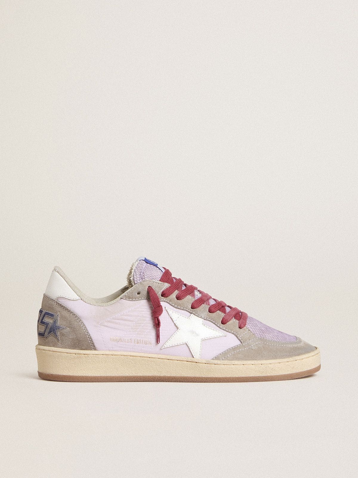 Golden Goose Women’s Ball Star LTD In Lilac Nylon With White Leather Star And Suede Inserts - Sneaker Türkiye
