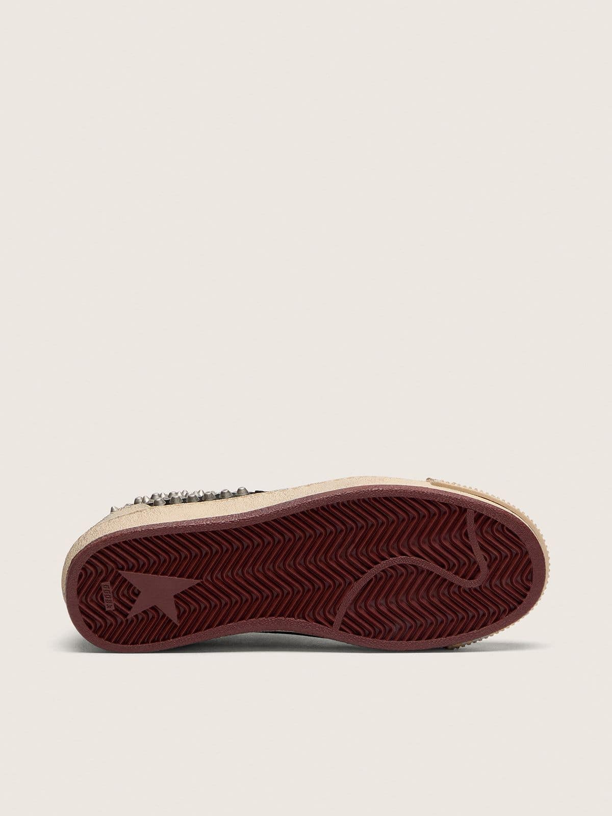 Golden Goose Women’s Ball Star LAB In Black Suede With Studs And Glossy Black Leather Star - Sneaker Türkiye