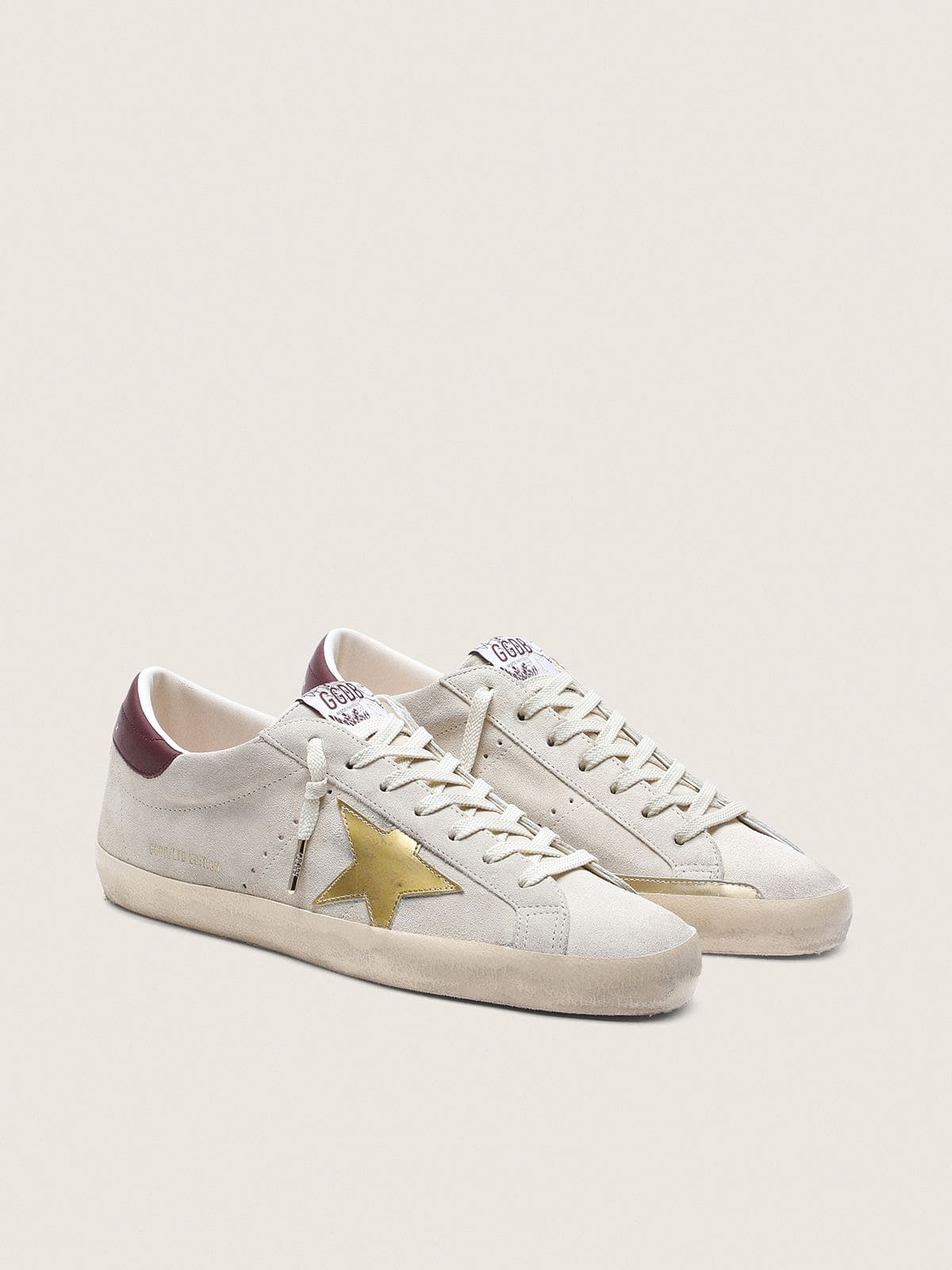 Golden Goose Women’s Super-Star CNY In Ivory Suede With Metallic Leather Star And Leather Heel Tab - Sneaker Türkiye
