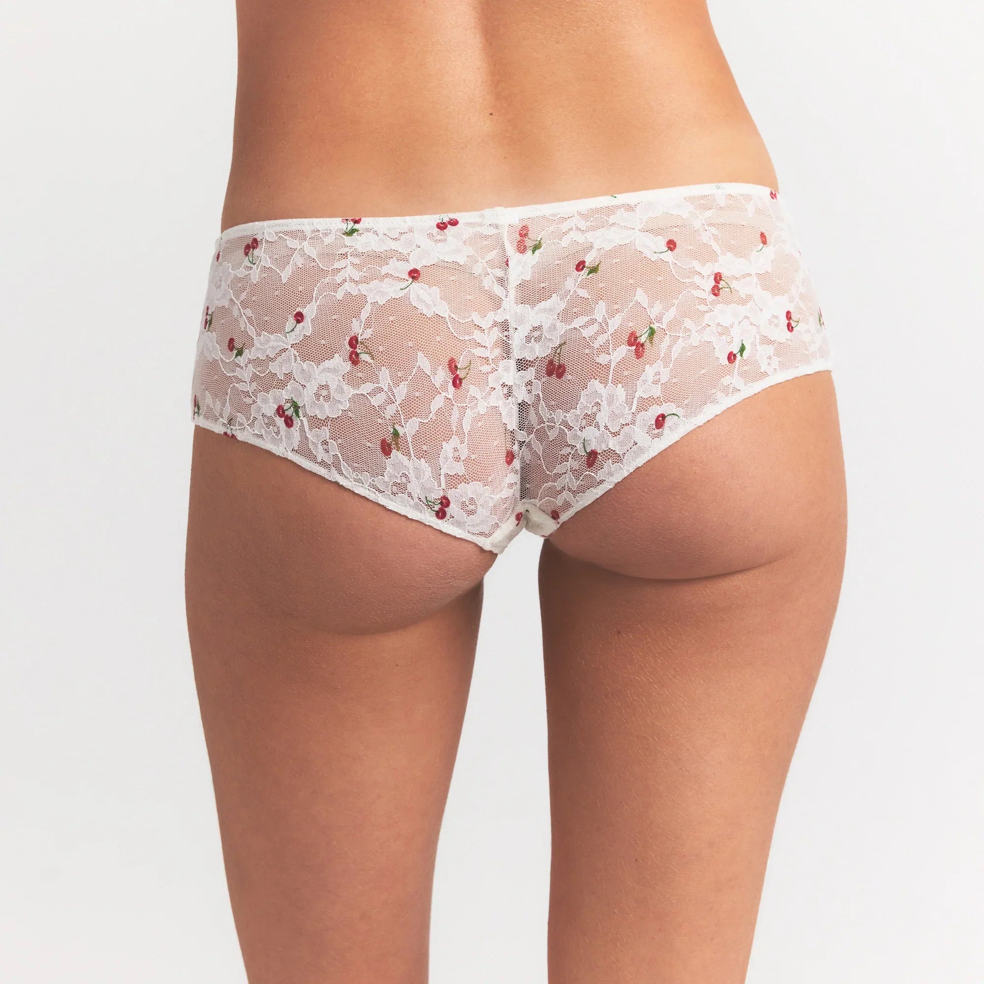 SKIMS STRETCH LACE HIPSTER | IVORY CHERRY PRINT - Sneaker Türkiye