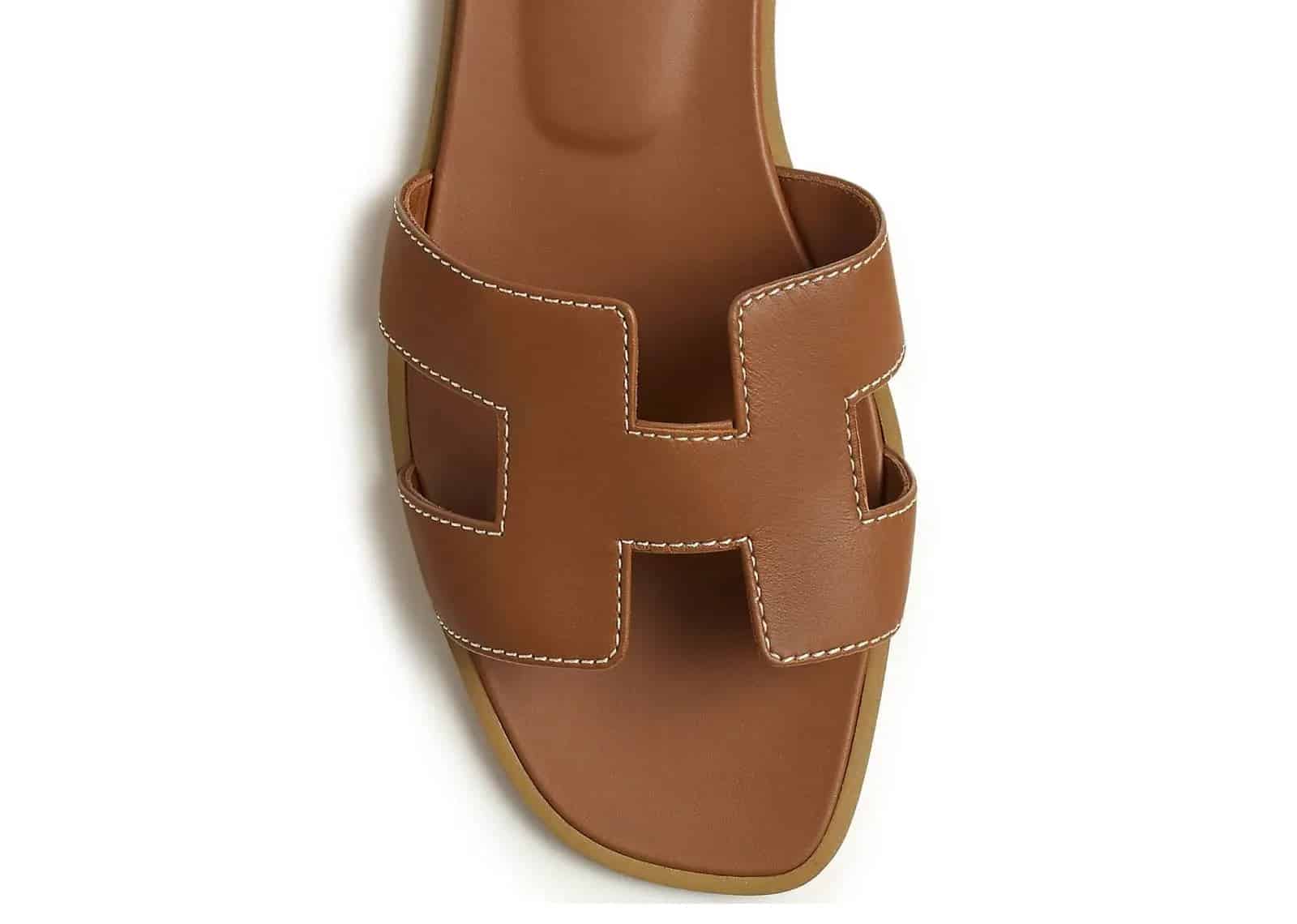 Hermes Oran Sandal Gold Box Calfskin Leather - Sneaker Türkiye